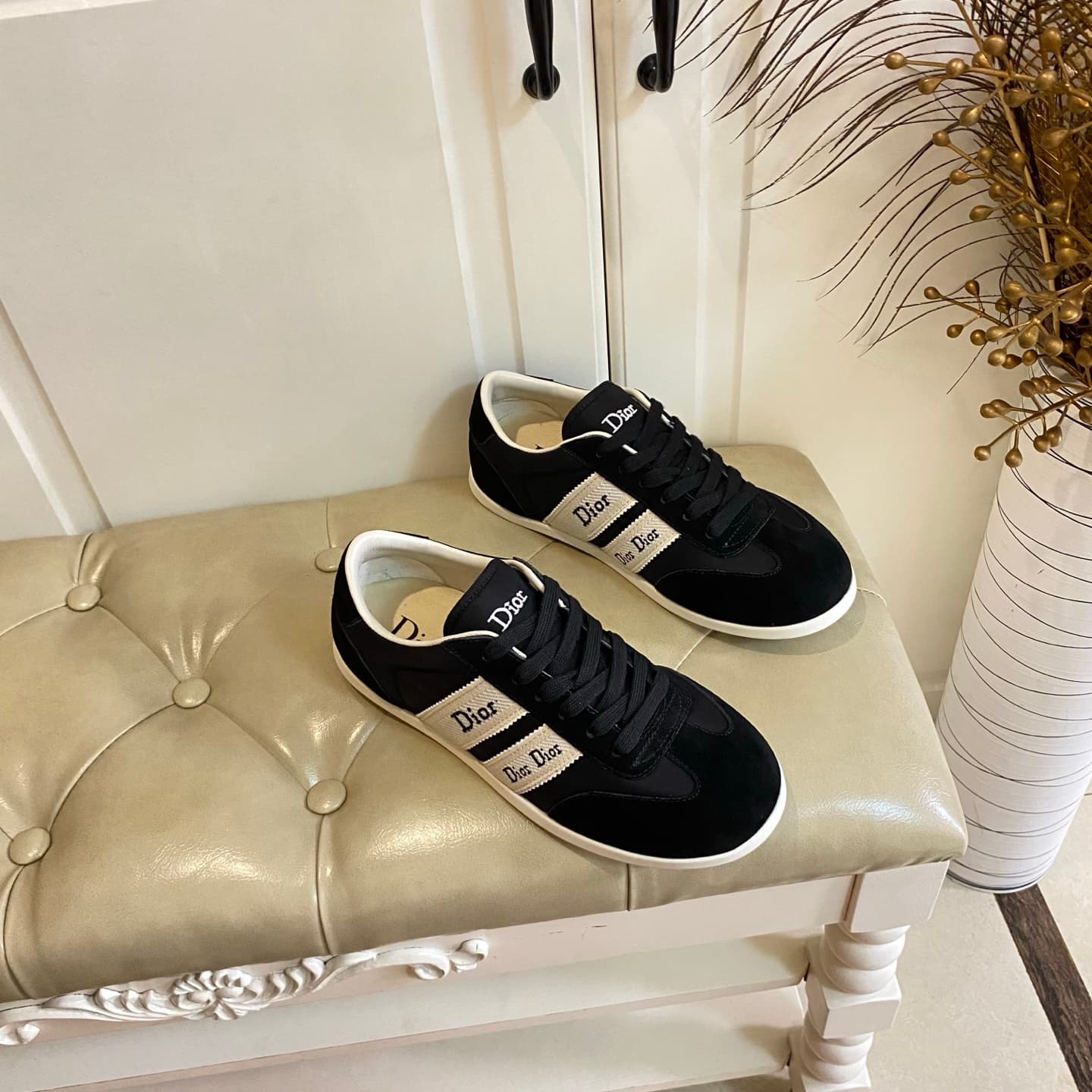 D6018 Manufacturer’s price, high version. Dior casual shoes. Fabric with contrasting colors, made of leather or canvas. Size: 35-40 — image 5