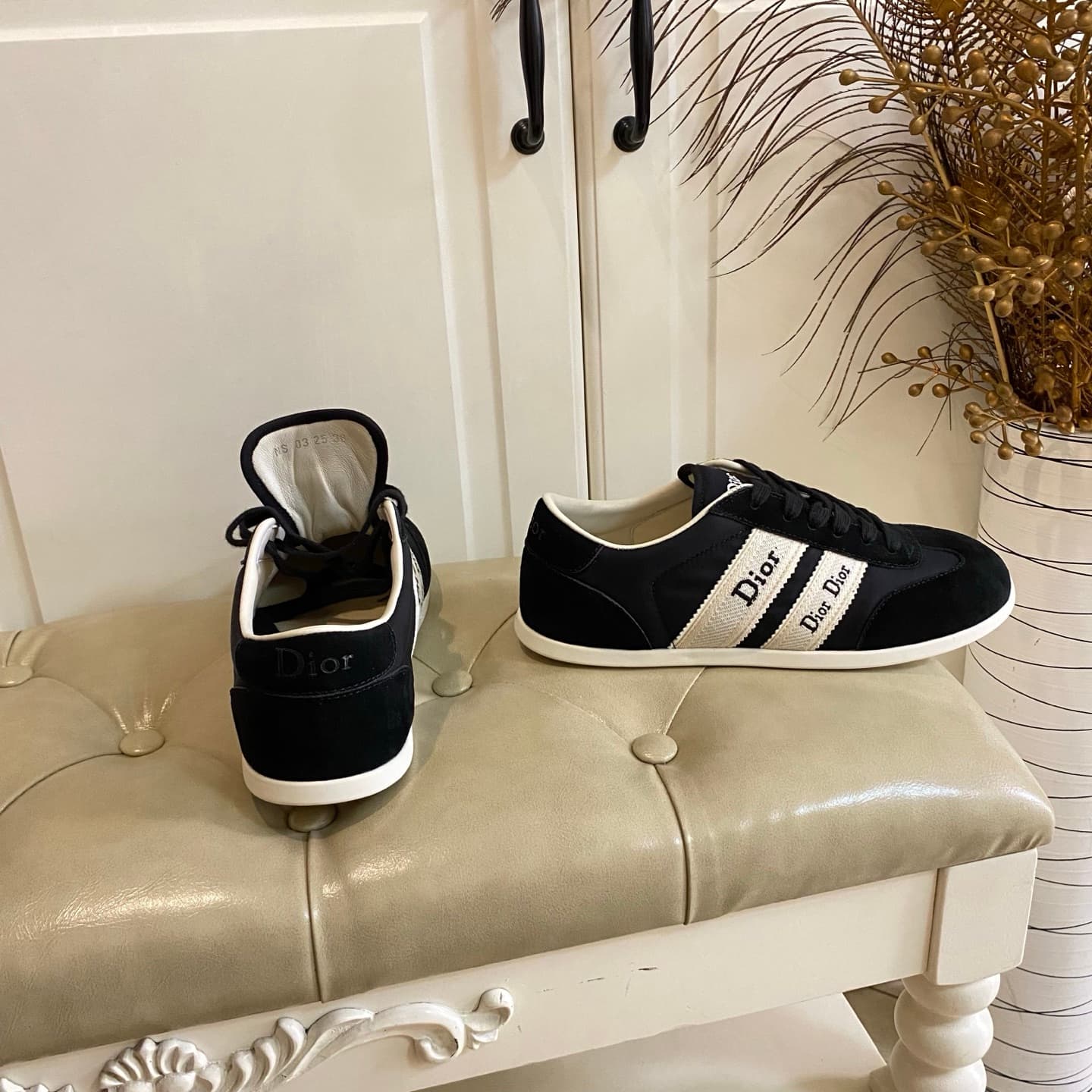 D6018 Manufacturer’s price, high version. Dior casual shoes. Fabric with contrasting colors, made of leather or canvas. Size: 35-40 — image 8