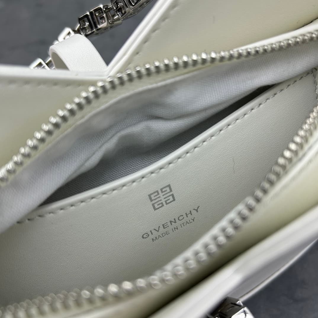 C3163 [New Product] 🇫🇷 GIVENCHY 2023 – Elegant cutouts and charm. Handbag, with a original French box leather material, and metal chains 4G made of brass. ⛓️ — image 8