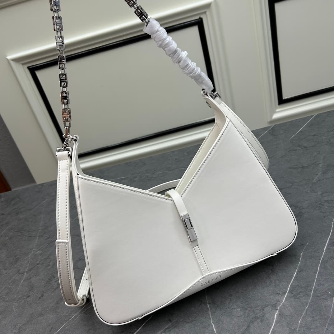 C3163 [New Product] 🇫🇷 GIVENCHY 2023 – Elegant cutouts and charm. Handbag, with a original French box leather material, and metal chains 4G made of brass. ⛓️ — image 2