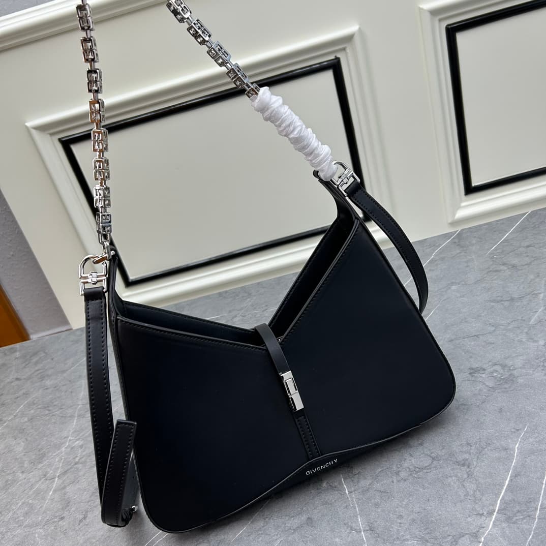 C3164 [New Product] 🇫🇷 GIVENCHY 2023 – Elegant cutouts and charm. Handbag with original French box leather, paired with brass 4G hardware chains ⛓️ — image 2
