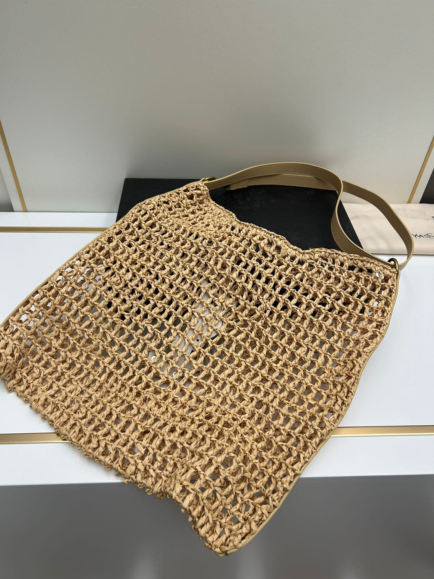 C8759 New model 💰 Lafite grass | Can’t wait to pack the grass bags and go on a vacation ⛱️||| I present to you my two favorite Lafite grass-bag accessories! — image 2