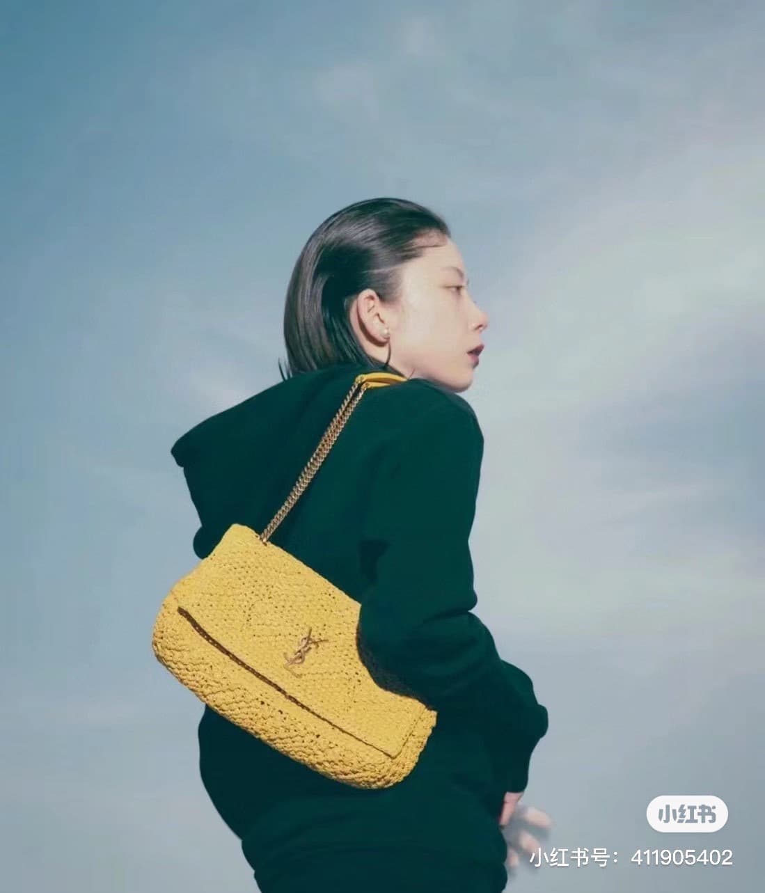 C8743 New Model [Apricot Color] Kate_Rafiea Rattan Weaving Chain Bag|||[Apricot Color] — image 1