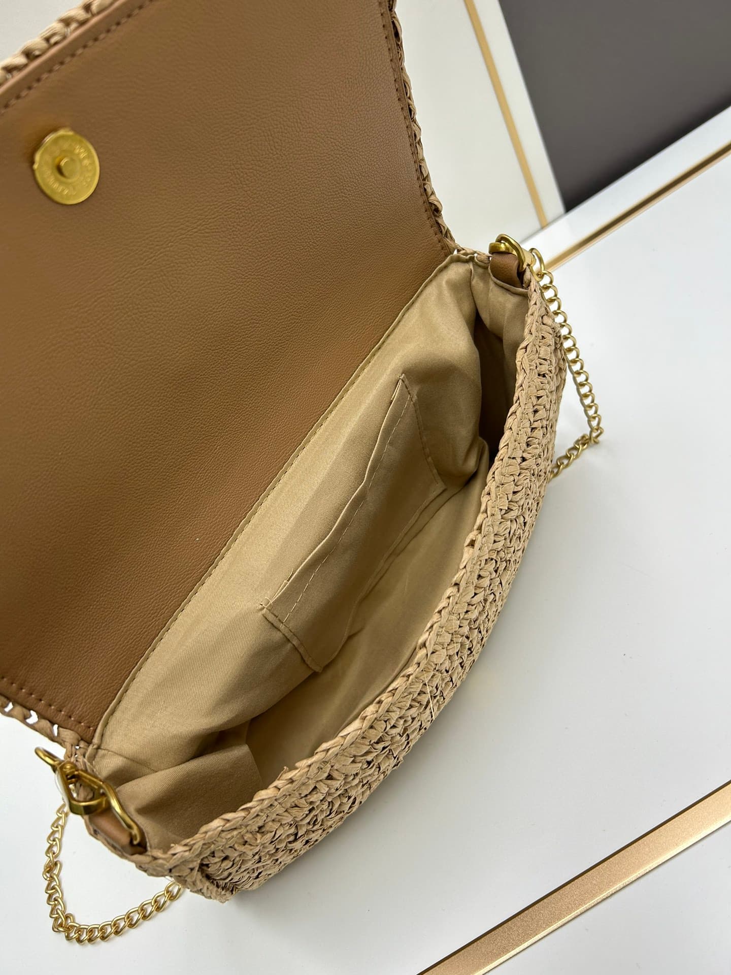 C8756 New model 💰 YSL new Rafeau grass braided tassel bag! Summer beach 🏖️ happiness ||| ysl/Saint Laurent new Rafeau grass braided tassel Kate — image 7