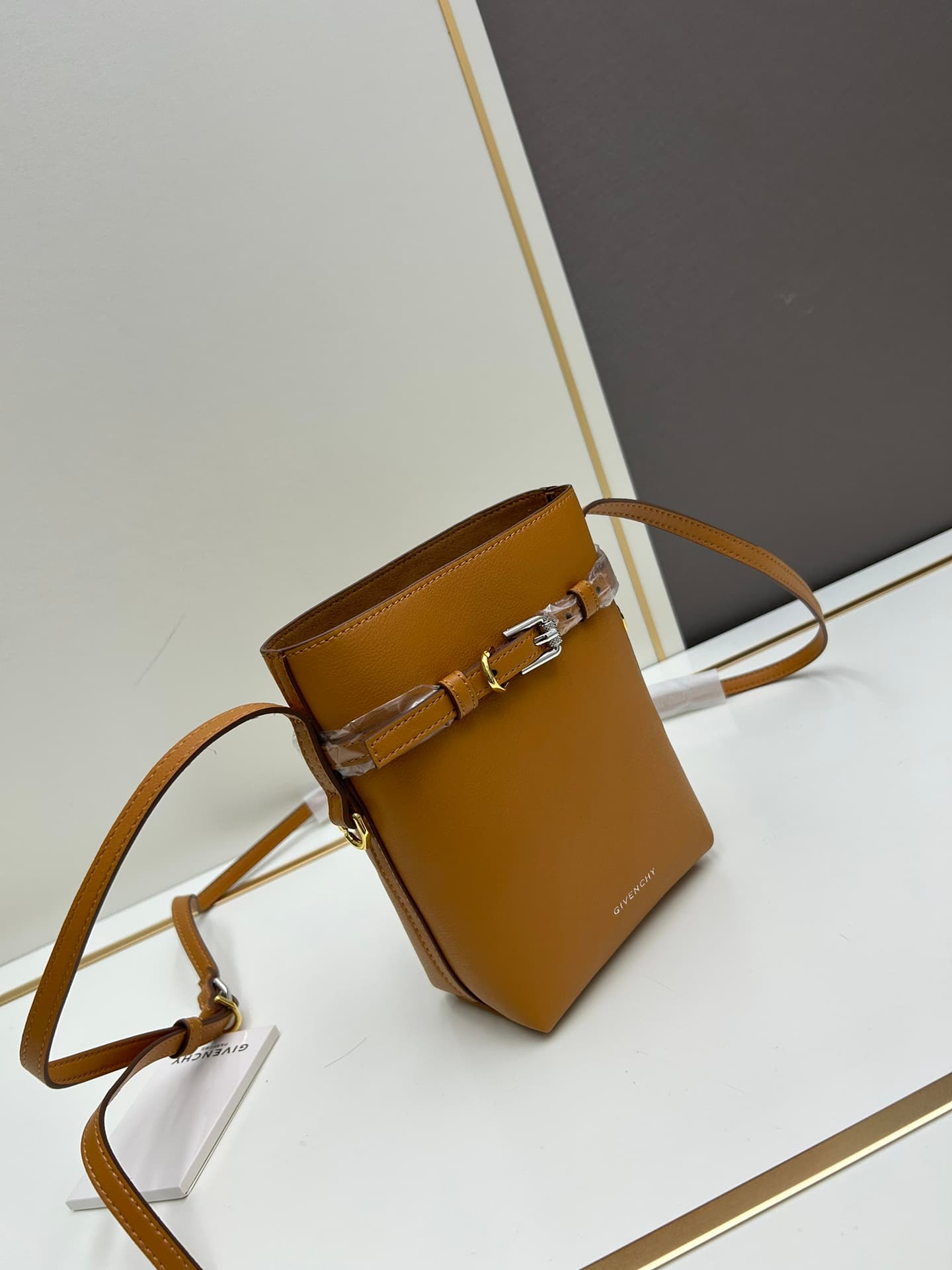 C3176 Jilbab 2024 New Model Phone Bag, Fufu Bag – Lightly tanned cowhide phone bag — image 2