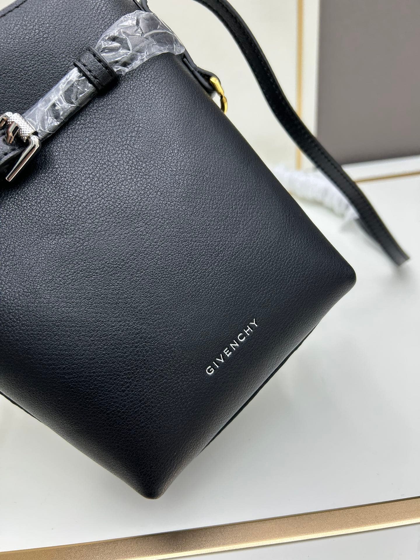 C3175 Giovanni 2024 New Model Phone Bag, Fufu Bag – Lightly tanned cowhide phone bag — image 6
