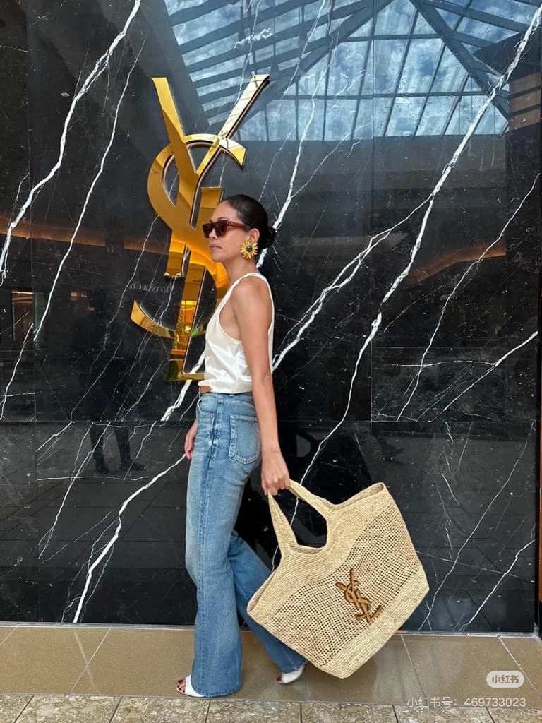 C8760 New large-sized models with small bags, “YSL｜Lafite Grass ICARE🏖|||” symbolizing beautiful love, resilience, and devotion — image 7