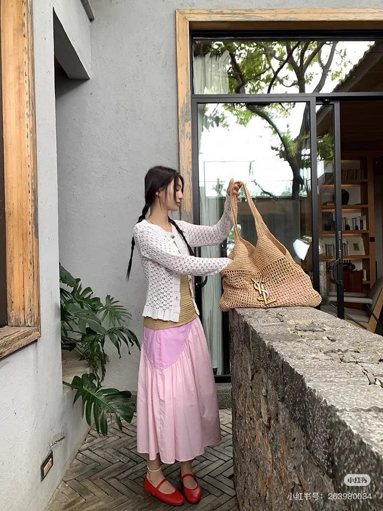 C8760 New large-sized models with small bags, “YSL｜Lafite Grass ICARE🏖|||” symbolizing beautiful love, resilience, and devotion — image 8