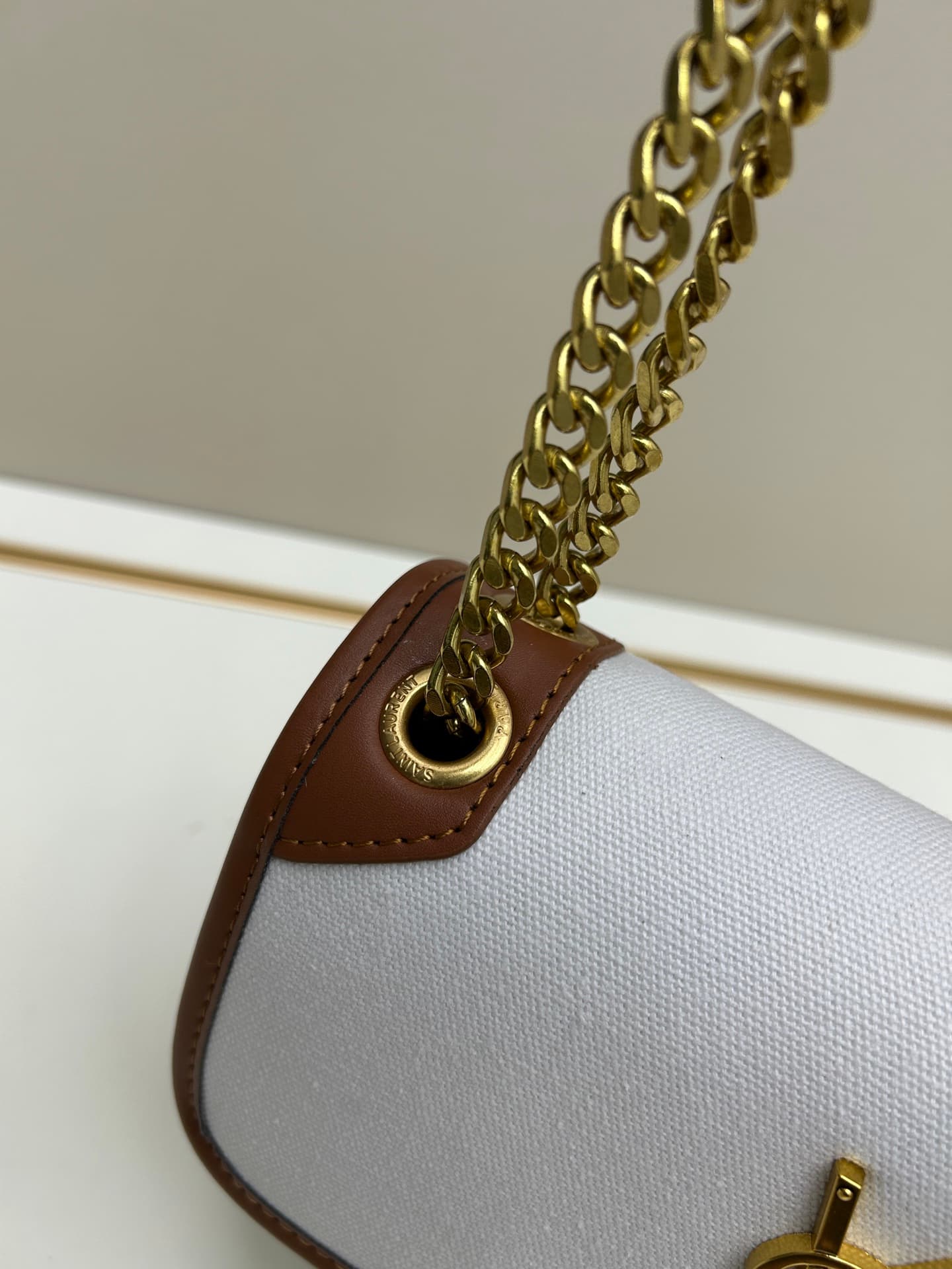 C8705 New small-sized bag with box 💰 Saint Laurent YSL Niki – Latest linen color, crossbody or shoulder bag |||| Saint Laurent YSL Niki – Latest linen color crossbody or shoulder bag ✨ A touch of romance and Turkish style; the fabric is truly unique and f — image 6