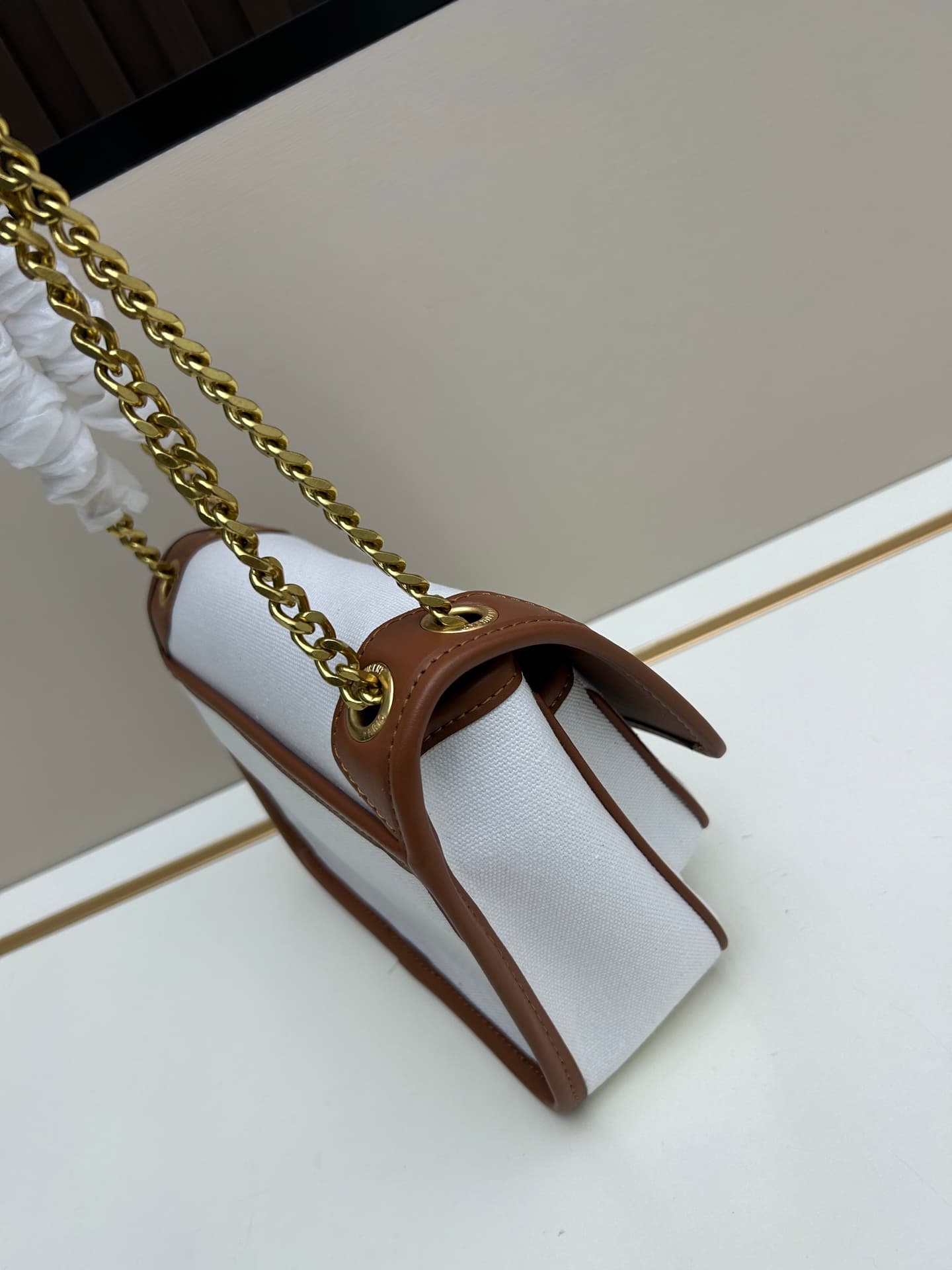 C8705 New small-sized bag with box 💰 Saint Laurent YSL Niki – Latest linen color, crossbody or shoulder bag |||| Saint Laurent YSL Niki – Latest linen color crossbody or shoulder bag ✨ A touch of romance and Turkish style; the fabric is truly unique and f — image 3