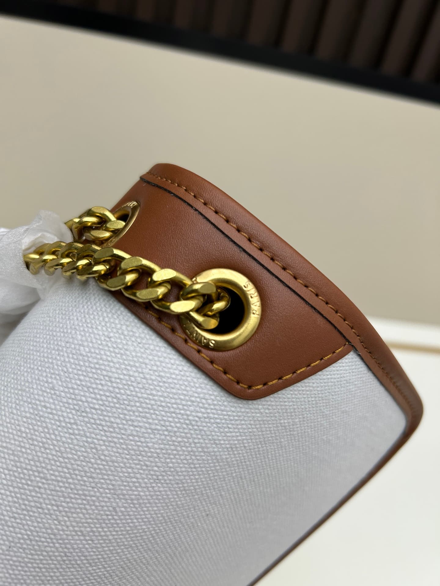 C8704 New large-sized bags with pouches 💰 Saint Laurent YSL Niki – latest linen-colored crossbody and shoulder bags! ✨ A touch of romance and Turkish style; the fabric is truly unique and fashionable! It’s important to note that the amount of hemp used in — image 6