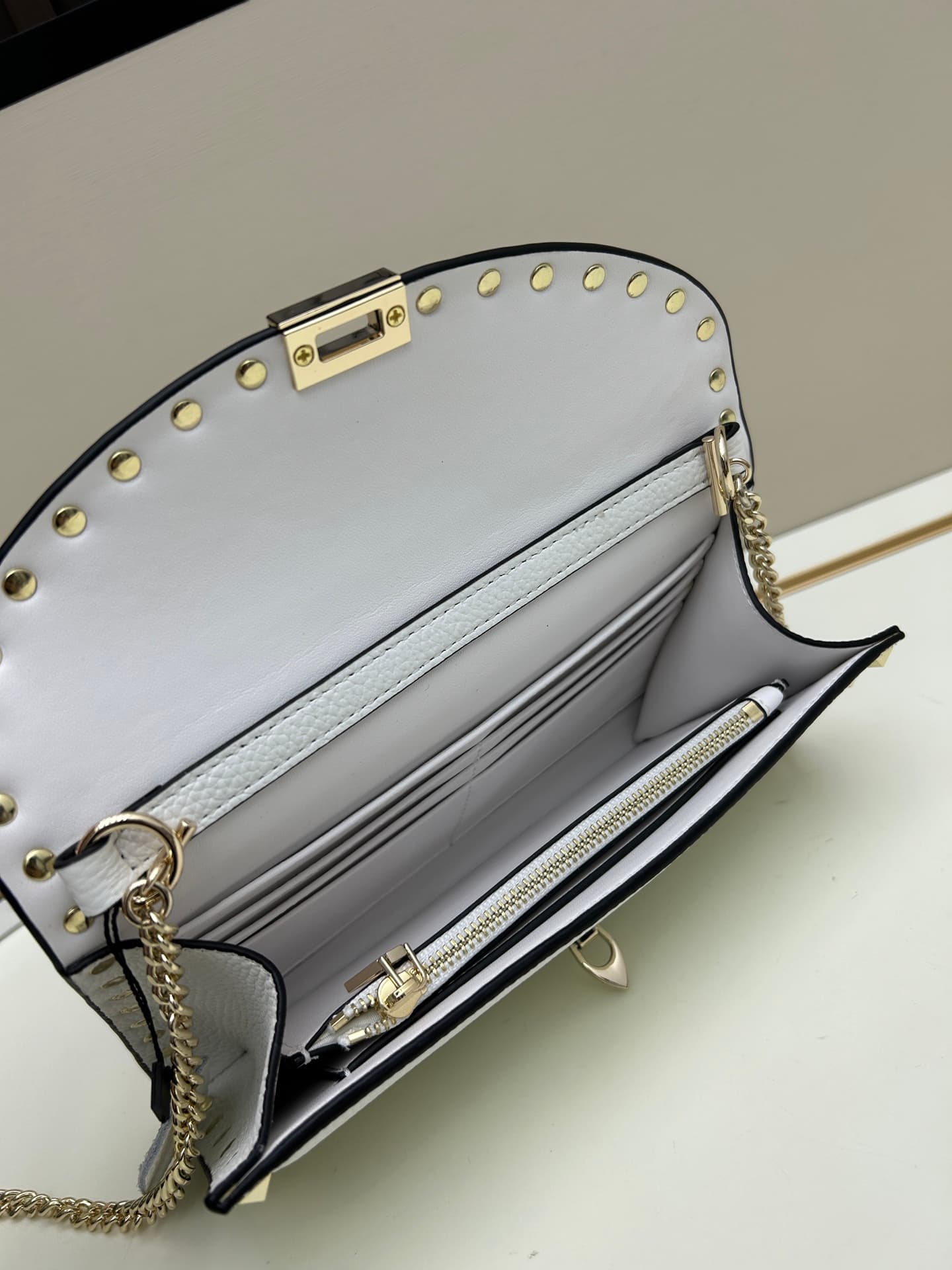 C8296 Garavani Rockstud Mini leather crossbody bag, featuring the iconic hook closure design — image 6