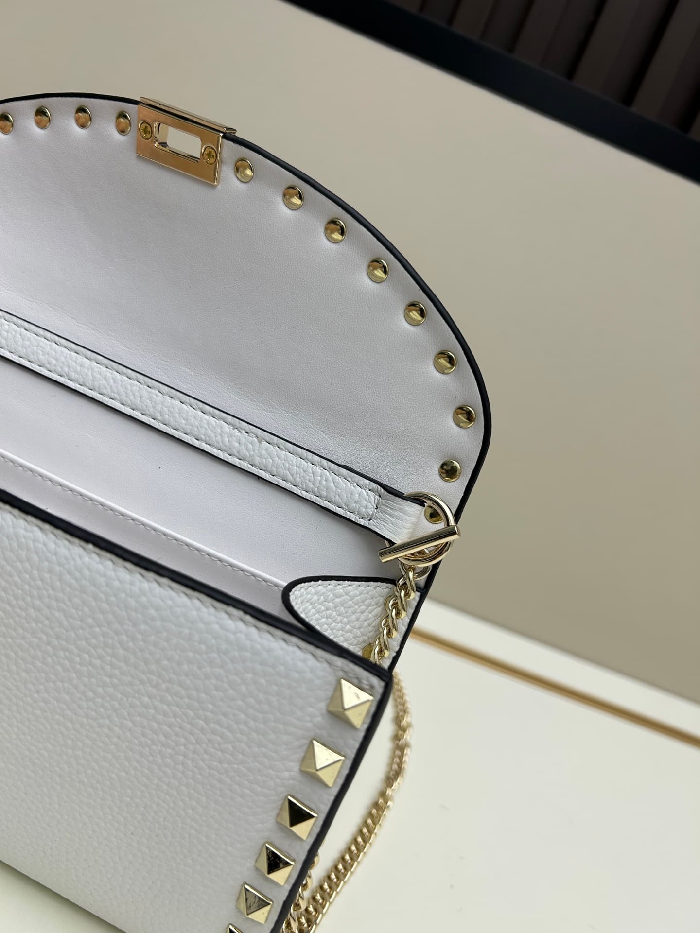 C8296 Garavani Rockstud Mini leather crossbody bag, featuring the iconic hook closure design — image 7