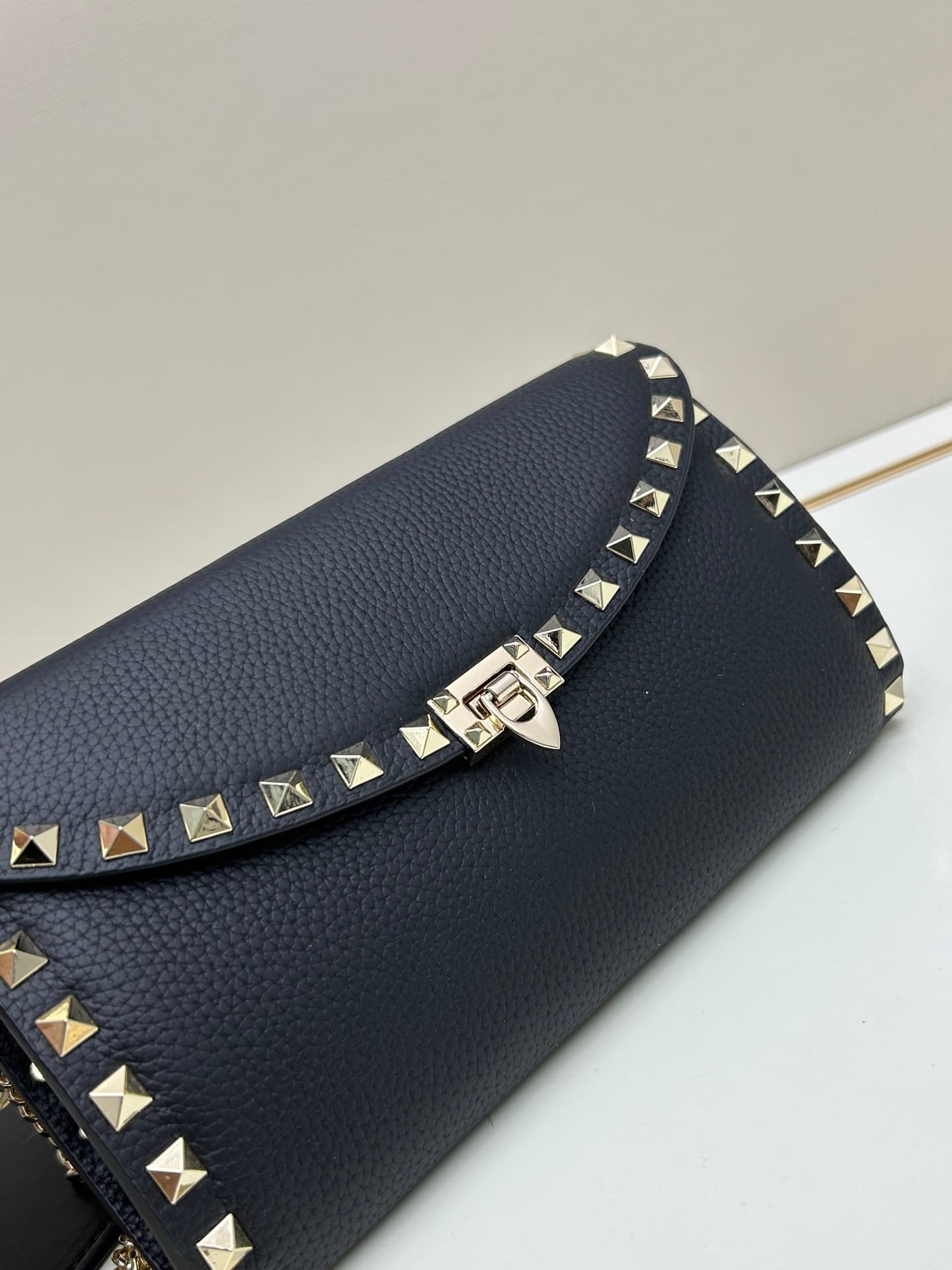C8294 Garavani Rockstud Mini cowhide crossbody bag, featuring the iconic hook-clasp closure design — image 3