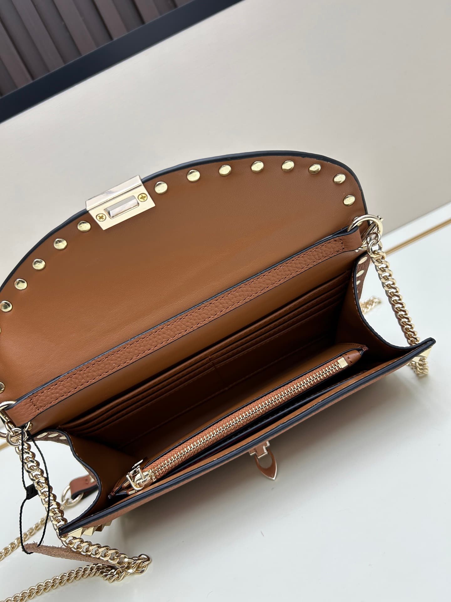 C8292 Garavani Rockstud Mini leather crossbody bag, featuring the iconic hook closure design — image 6