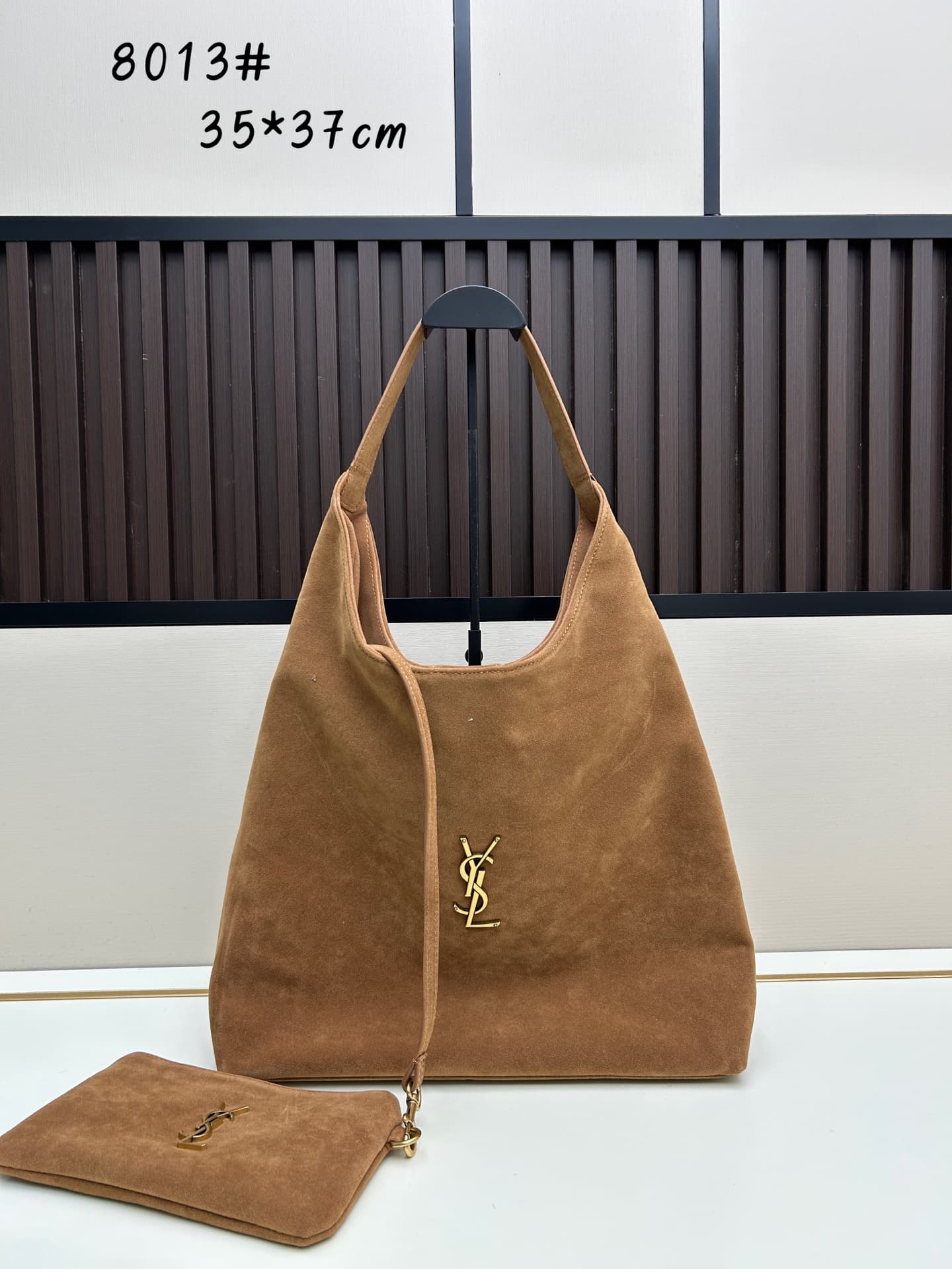 C8724 New models with leather covers 💰 Collection of suede items: Bea, Hobo, Jamie. Saint Laurent bags with soft velvet surfaces – perfect for creating a unique style. The combination of suede and velvet adds layers to the outfit. These are essential bags — image 2