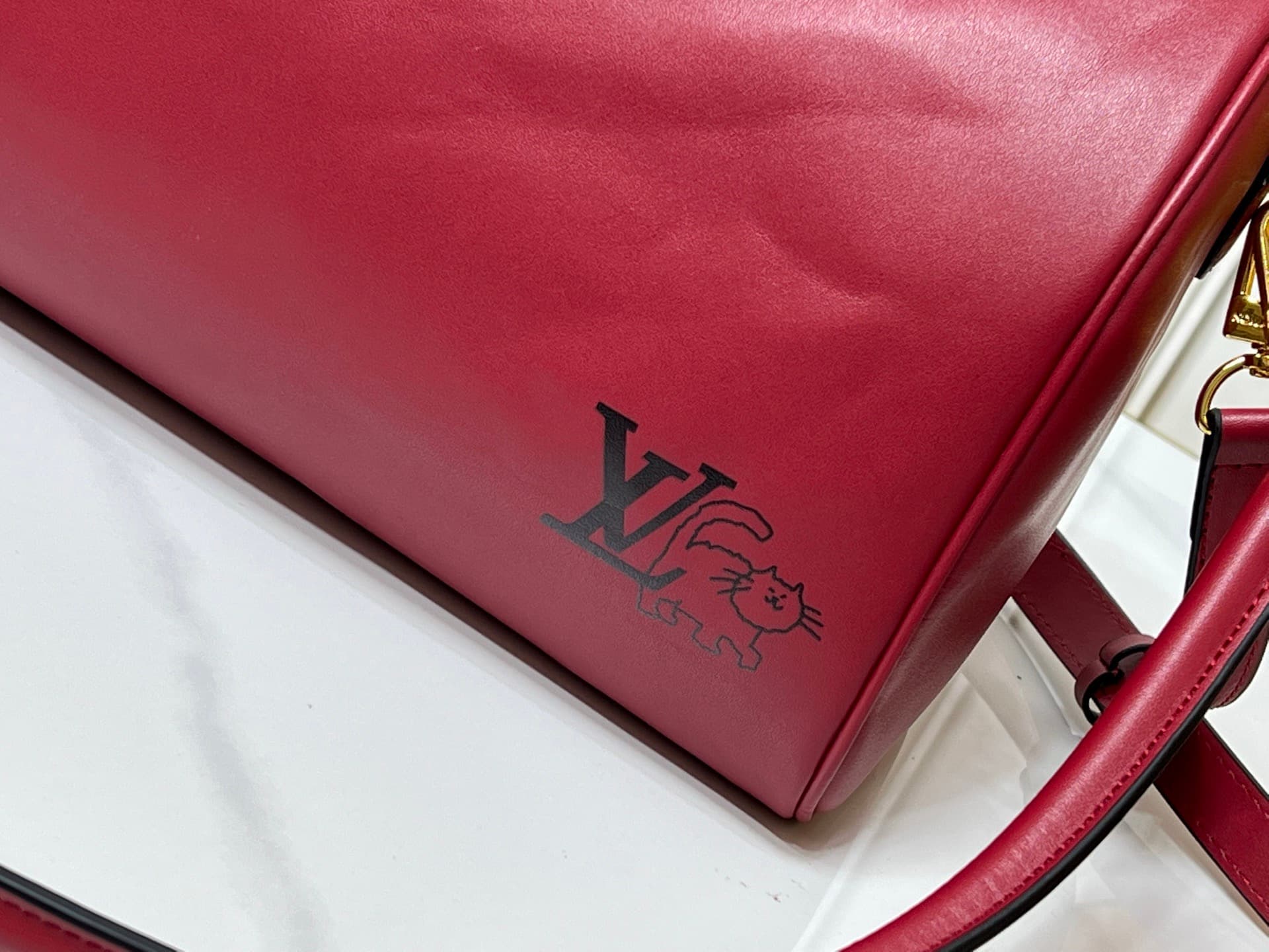 C5340 💰M25766 M13344 Wine-red cat. This Speedy Soft 30 model comes from LV Travels With Grace Coddlington. — image 5