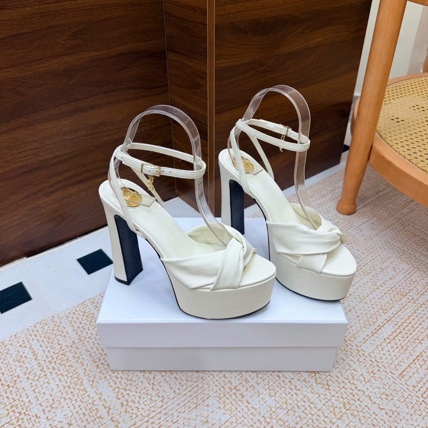 D12243 New model available: YSL Saint Laurent🖤 — SS2026 Summer Fish Mouth high heels. New design, suitable for fashion shows; high heels and sandals. — image 3