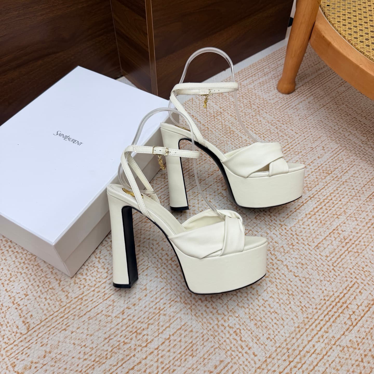 D12243 New model available: YSL Saint Laurent🖤 — SS2026 Summer Fish Mouth high heels. New design, suitable for fashion shows; high heels and sandals. — image 7
