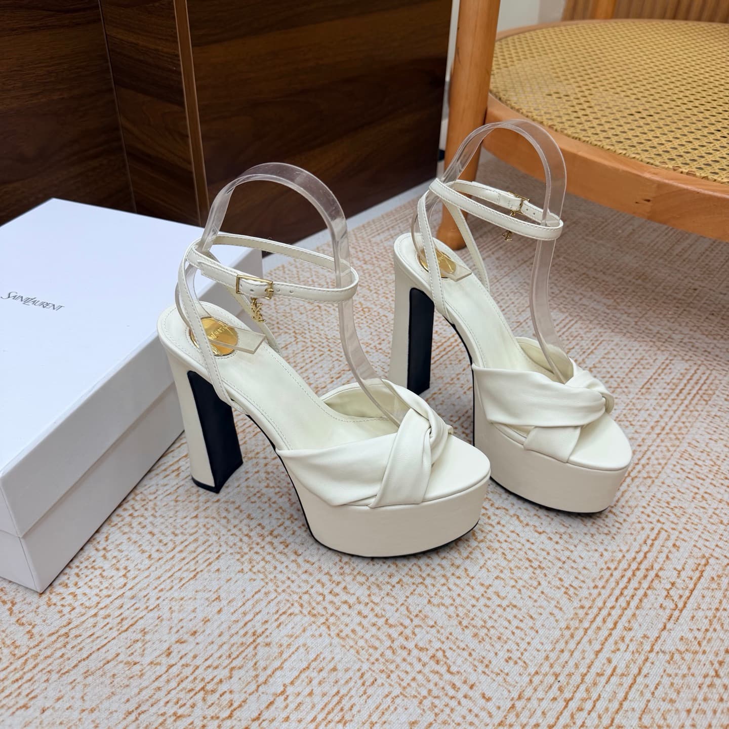 D12243 New model available: YSL Saint Laurent🖤 — SS2026 Summer Fish Mouth high heels. New design, suitable for fashion shows; high heels and sandals. — image 8