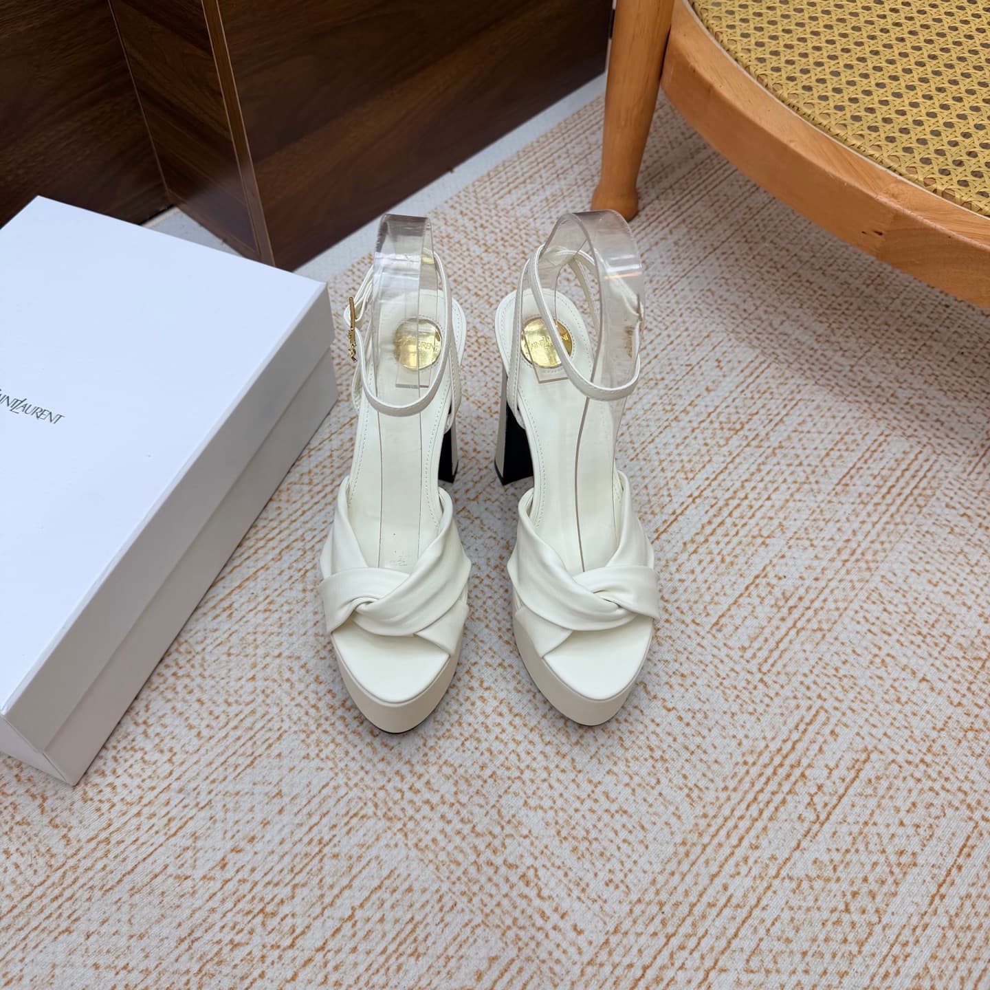 D12243 New model available: YSL Saint Laurent🖤 — SS2026 Summer Fish Mouth high heels. New design, suitable for fashion shows; high heels and sandals. — image 4