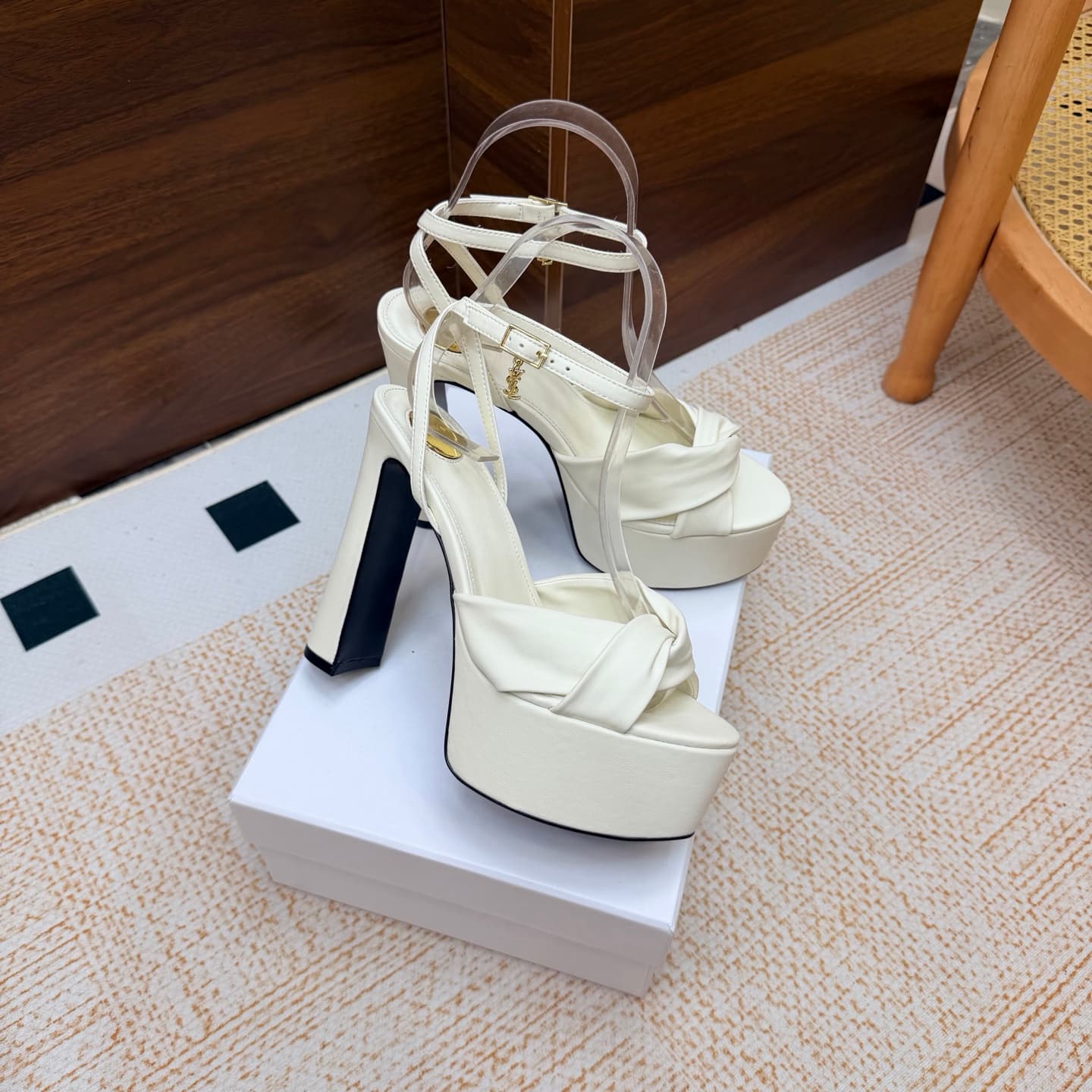 D12243 New model available: YSL Saint Laurent🖤 — SS2026 Summer Fish Mouth high heels. New design, suitable for fashion shows; high heels and sandals. — image 2