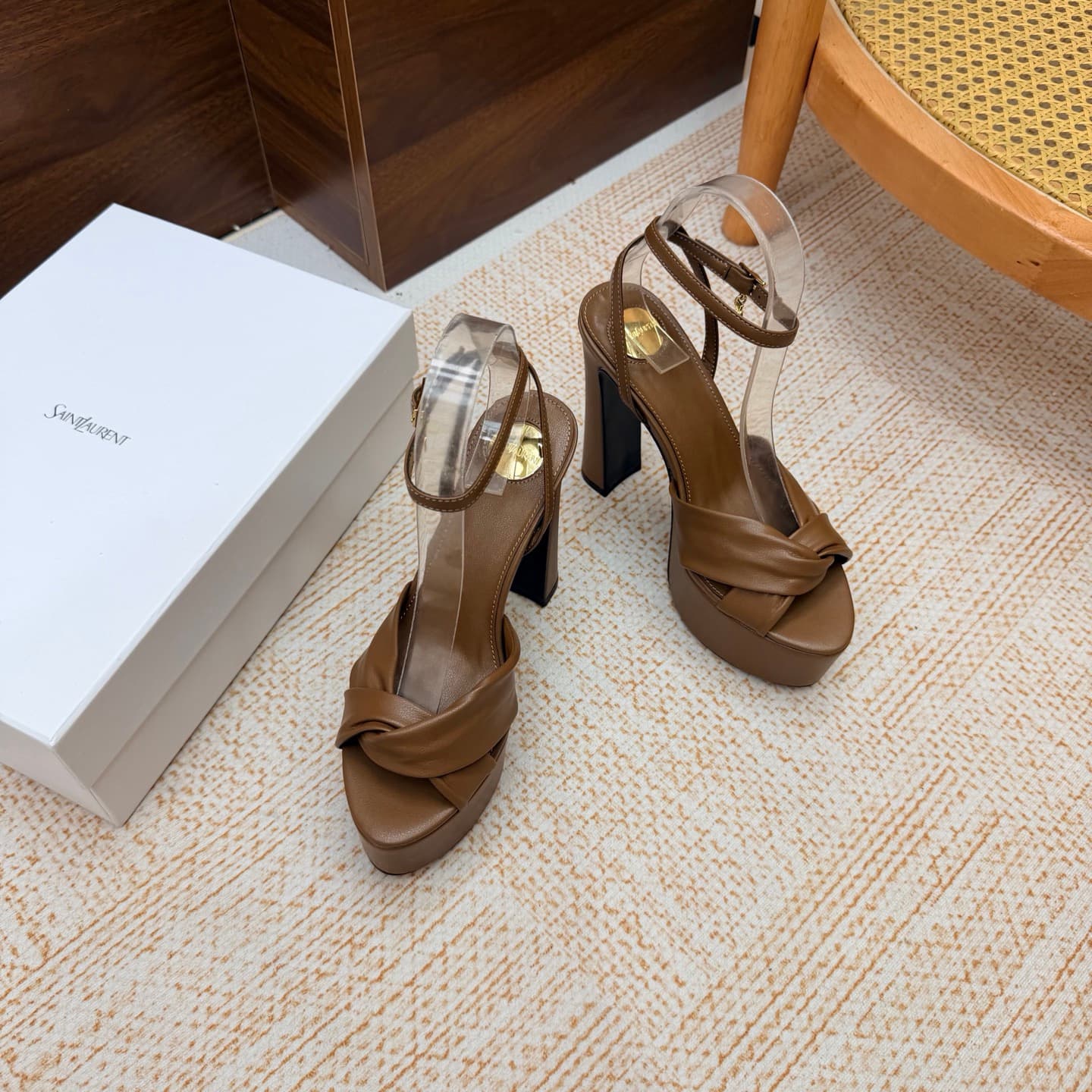 D12242 New model released: YSL Saint Laurent🖤 — SS2026 Summer Fish Mouth high heels. New design, suitable for fashion shows; high heels and sandals. — image 6