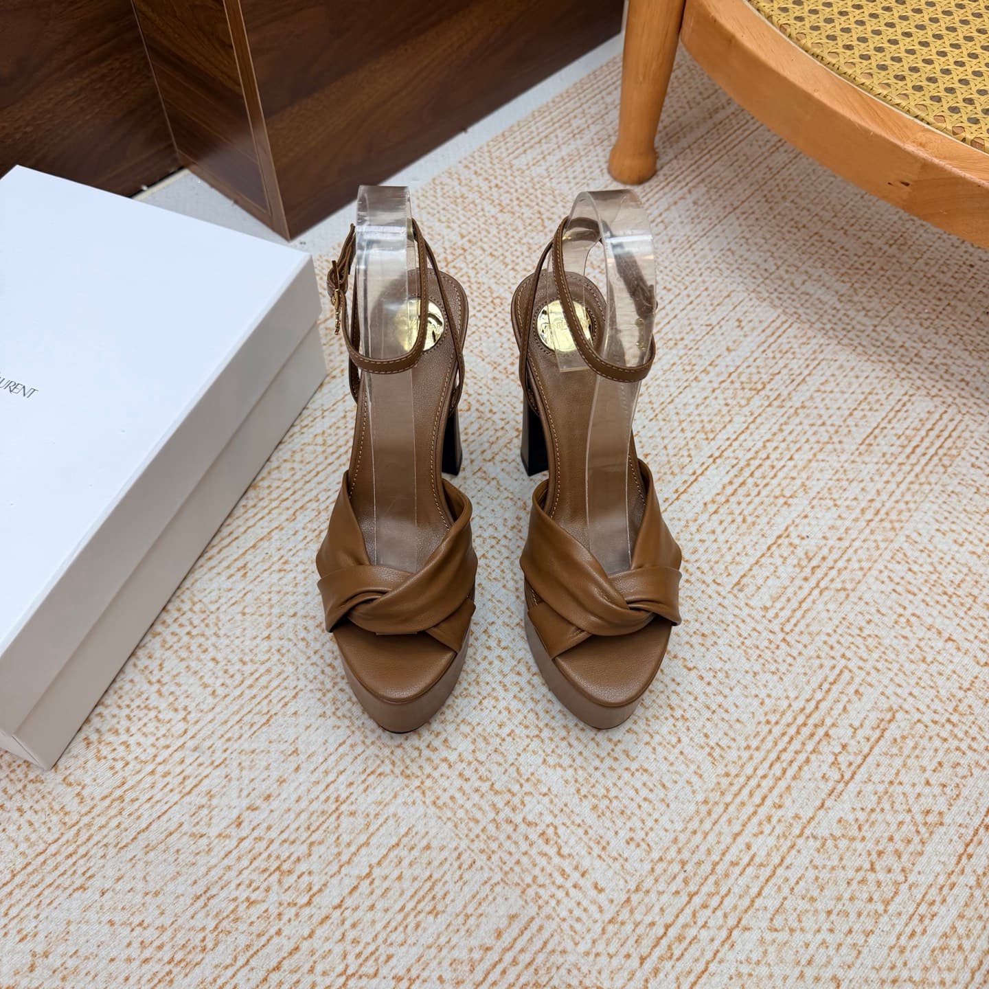 D12242 New model released: YSL Saint Laurent🖤 — SS2026 Summer Fish Mouth high heels. New design, suitable for fashion shows; high heels and sandals. — image 4