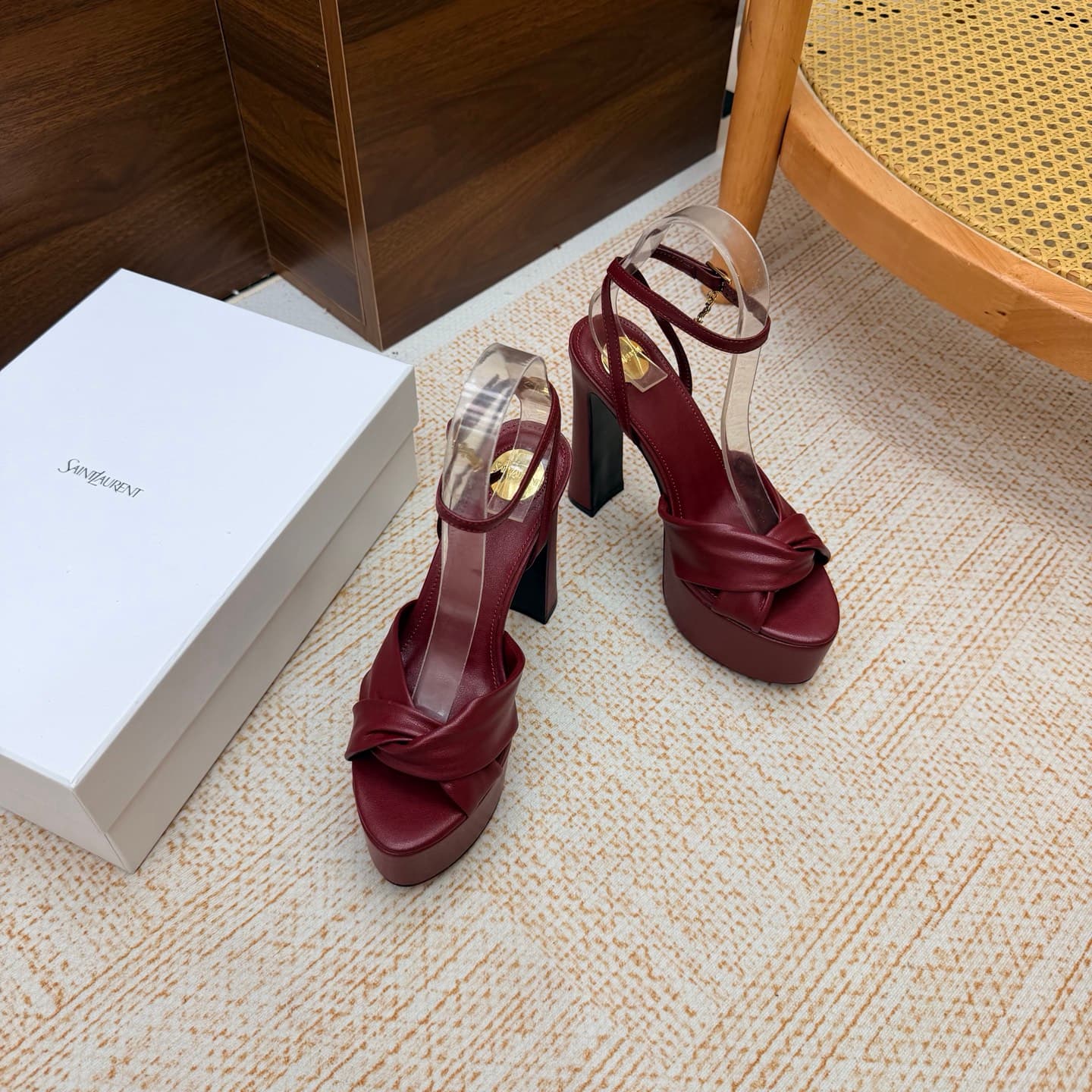 D12241 New model available: YSL Saint Laurent🖤 – SS2026 Summer Fish Mouth high heels. New design, show-style sandals with high heels. — image 6