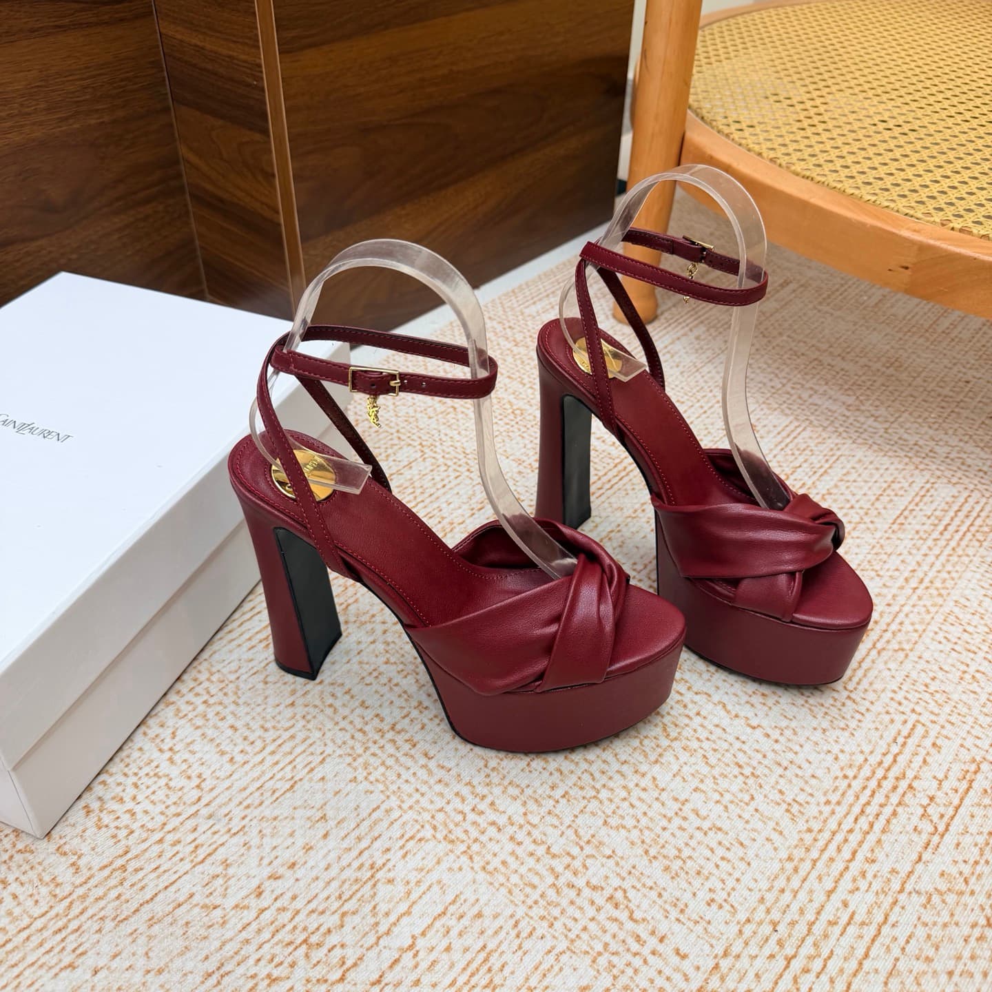 D12241 New model available: YSL Saint Laurent🖤 – SS2026 Summer Fish Mouth high heels. New design, show-style sandals with high heels. — image 7