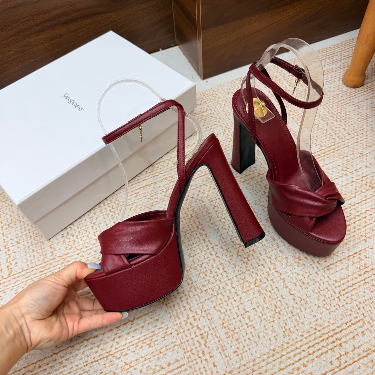 D12241 New model available: YSL Saint Laurent🖤 – SS2026 Summer Fish Mouth high heels. New design, show-style sandals with high heels. — image 8
