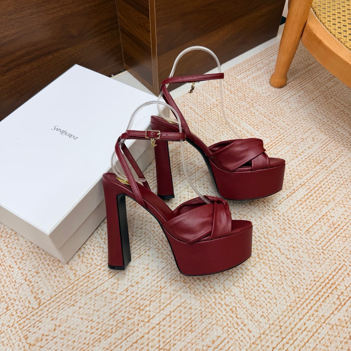 D12241 New model available: YSL Saint Laurent🖤 – SS2026 Summer Fish Mouth high heels. New design, show-style sandals with high heels. — image 4