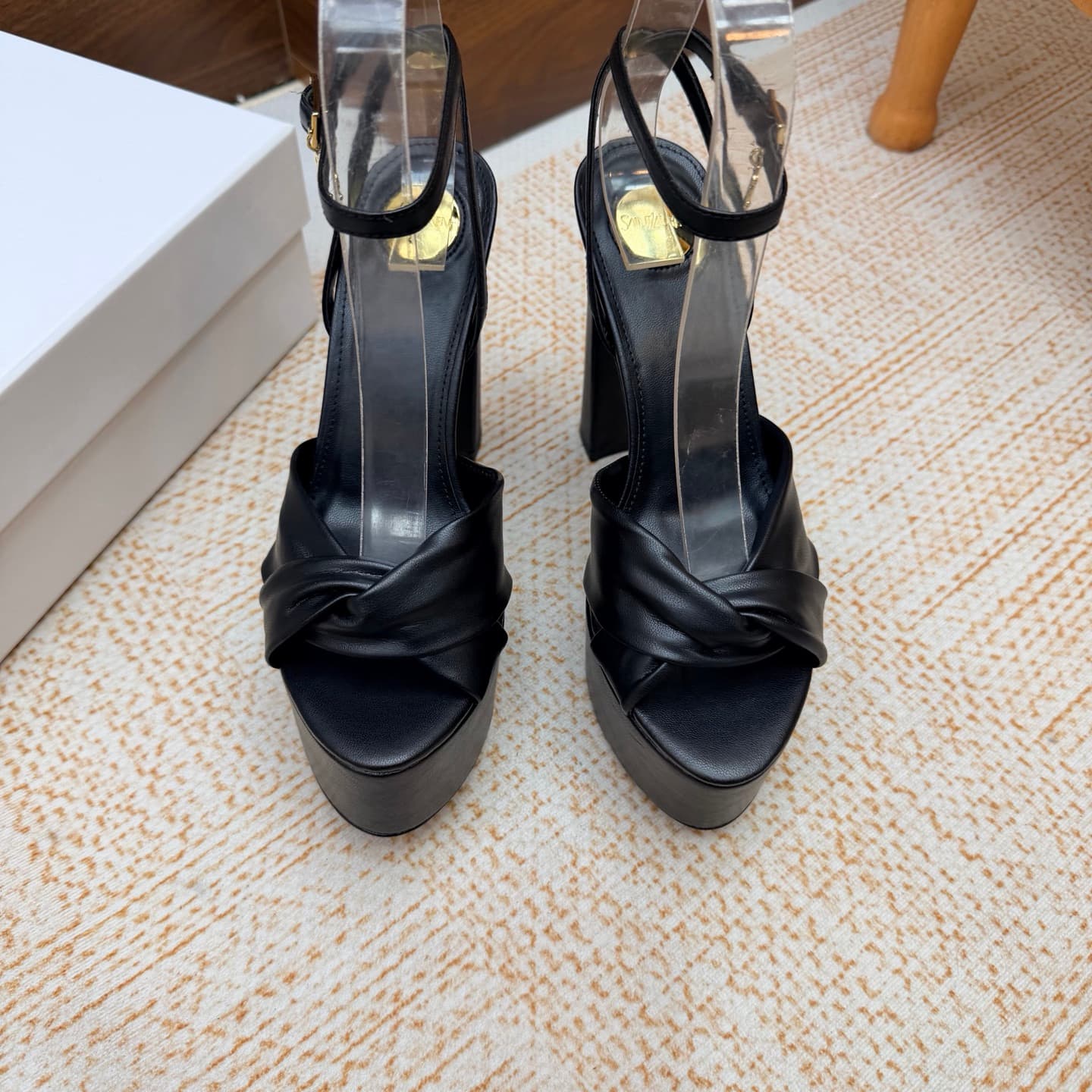 D12240 New model available: YSL Saint Laurent🖤 – SS2026 Summer Fish Mouth high heels. New style, show-worthy shoes with high heels and sandals. — image 5