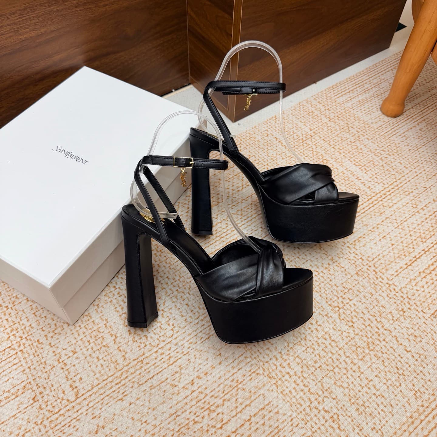 D12240 New model available: YSL Saint Laurent🖤 – SS2026 Summer Fish Mouth high heels. New style, show-worthy shoes with high heels and sandals. — image 8
