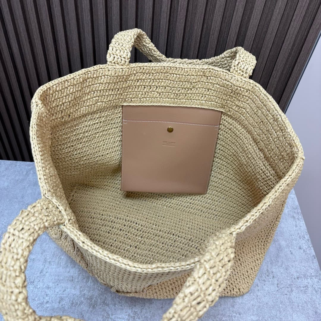 C8767 [Exclusive Real Photo Background] 🔥 High-quality original leather 🔥 Saint Laurent Laffite Tote Bag – the Saint Laurent Laffite collection is truly outstanding! Handcrafted, with great beauty and quality. It’s absolutely stunning. This collection pai — image 6