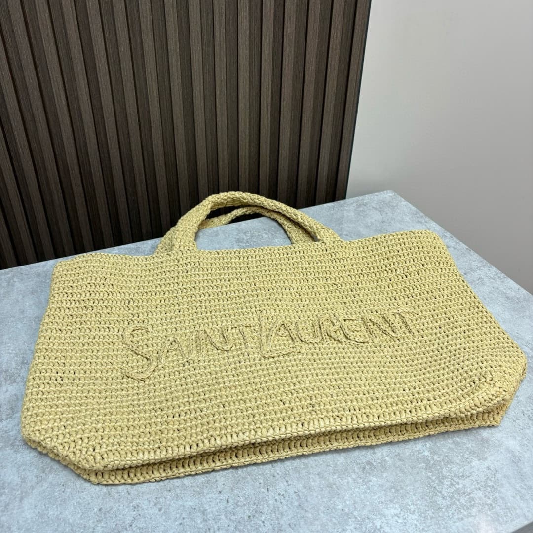 C8767 [Exclusive Real Photo Background] 🔥 High-quality original leather 🔥 Saint Laurent Laffite Tote Bag – the Saint Laurent Laffite collection is truly outstanding! Handcrafted, with great beauty and quality. It’s absolutely stunning. This collection pai — image 5