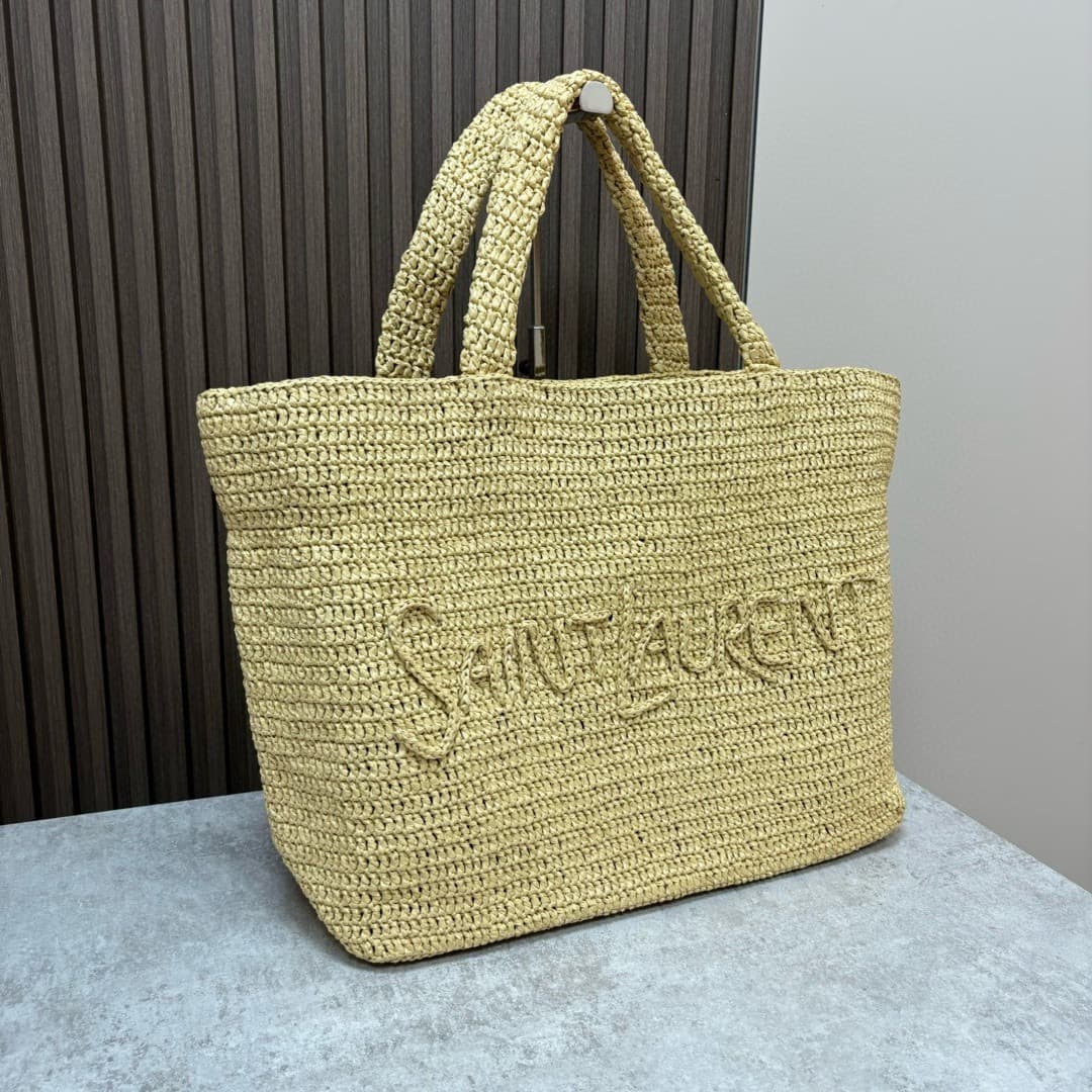 C8767 [Exclusive Real Photo Background] 🔥 High-quality original leather 🔥 Saint Laurent Laffite Tote Bag – the Saint Laurent Laffite collection is truly outstanding! Handcrafted, with great beauty and quality. It’s absolutely stunning. This collection pai — image 3