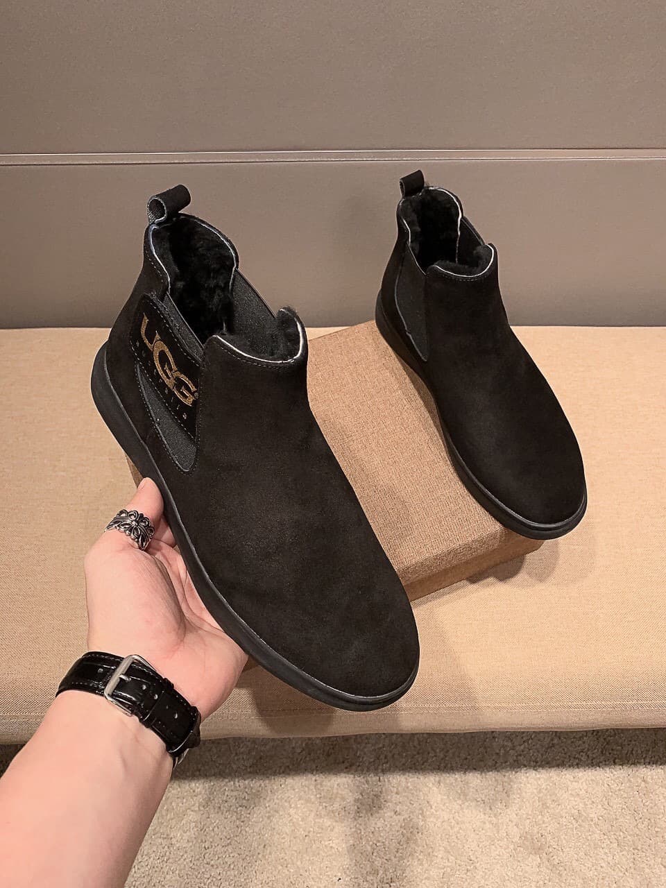 D14 (Real), brand UGG, official latest model, original order 1:1 latest boots made of genuine wool, fake one pays ten, absolutely high-end goods, quality is beyond words, carefully selected high-quality imported leather, dedicated to creating perfect gent — image 8