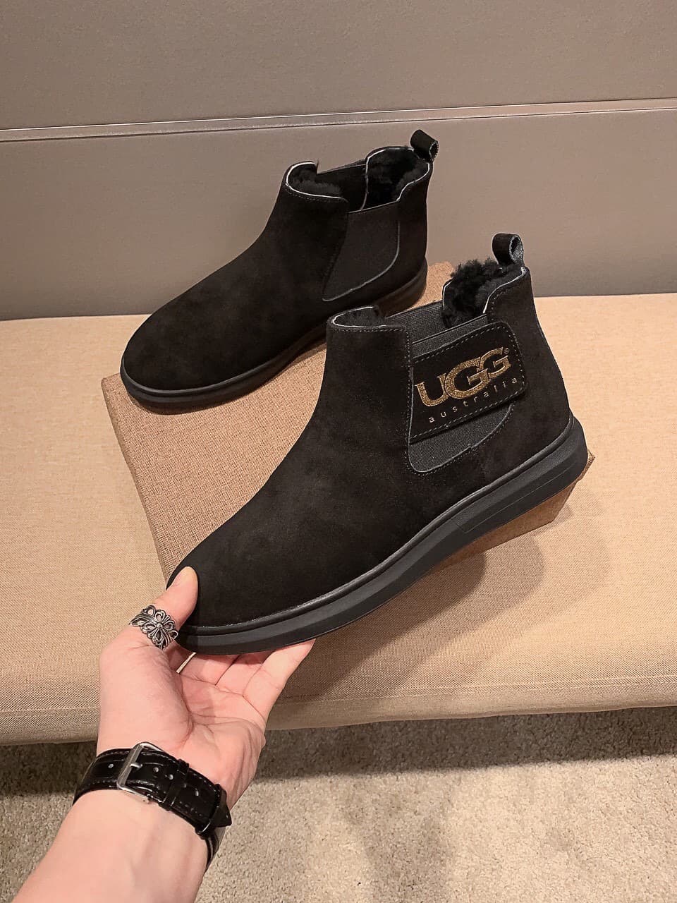 D14 (Real), brand UGG, official latest model, original order 1:1 latest boots made of genuine wool, fake one pays ten, absolutely high-end goods, quality is beyond words, carefully selected high-quality imported leather, dedicated to creating perfect gent — image 5
