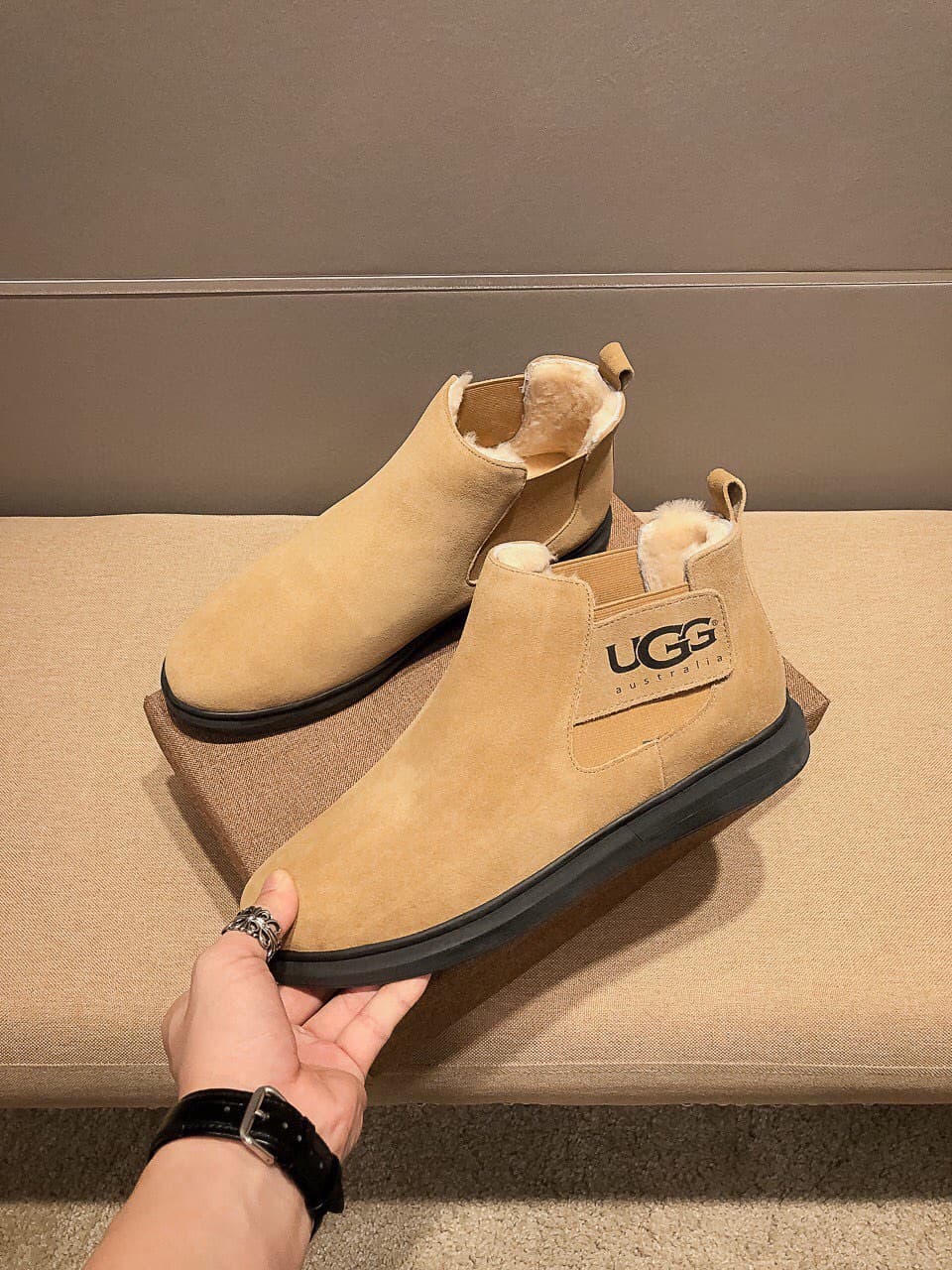 D15 (Real), brand UGG, official latest model, original order 1:1 latest boots made of genuine wool, fake one pays ten, absolutely high-end goods, quality is beyond words, carefully selected high-quality imported leather, dedicated to creating perfect gent — image 5