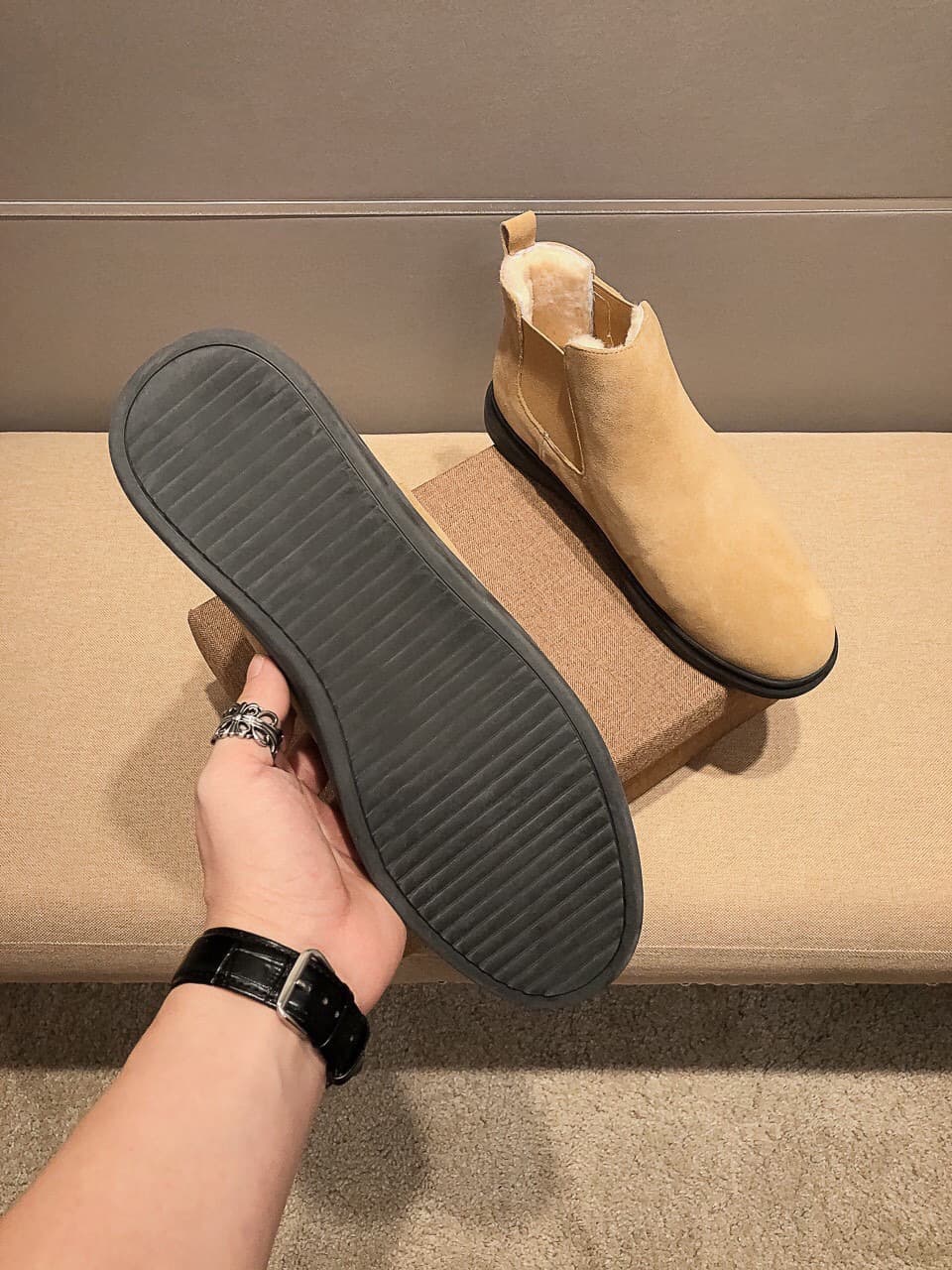 D15 (Real), brand UGG, official latest model, original order 1:1 latest boots made of genuine wool, fake one pays ten, absolutely high-end goods, quality is beyond words, carefully selected high-quality imported leather, dedicated to creating perfect gent — image 6