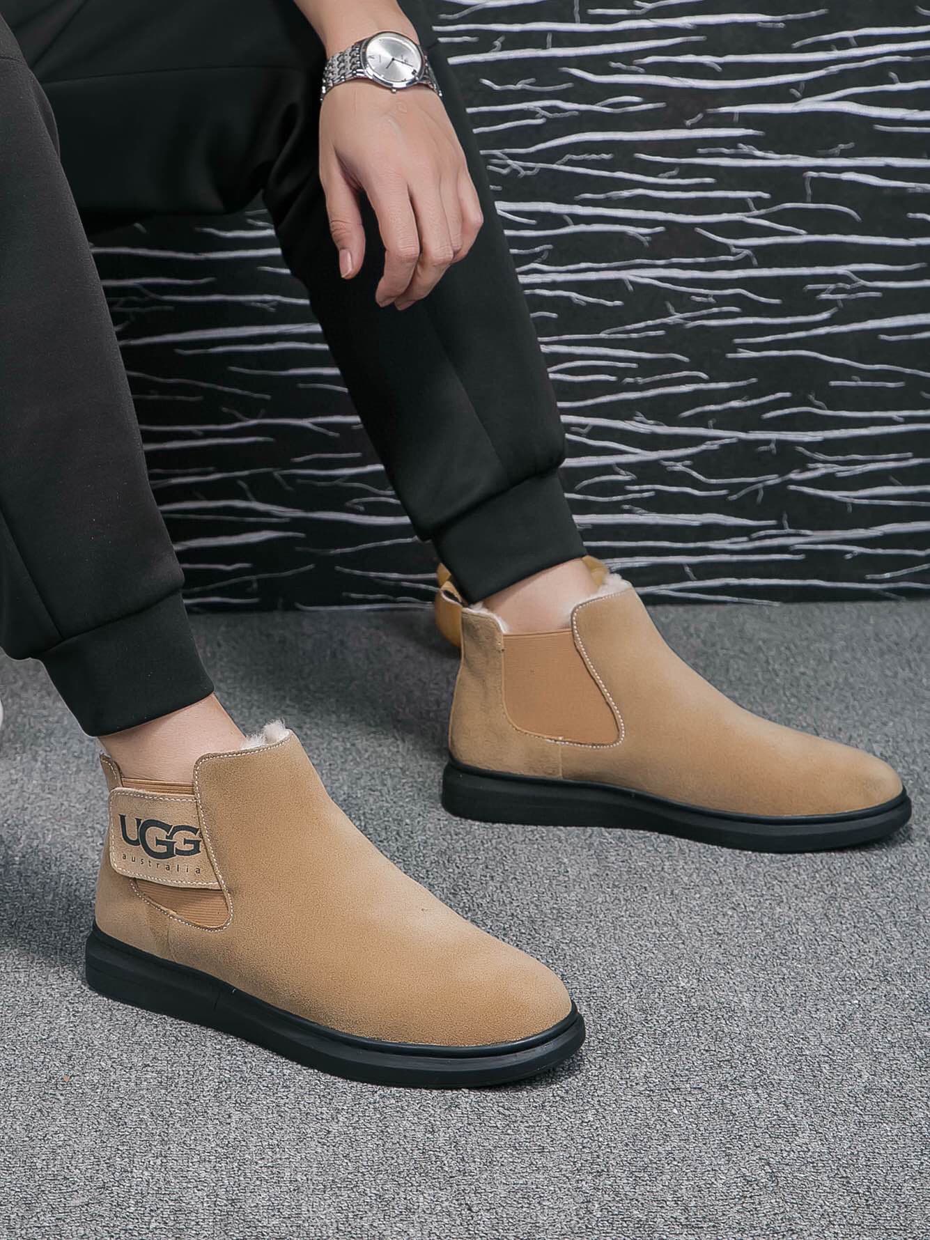 D17 (Real), brand UGG, official latest model, original order 1:1 latest boots made of genuine wool, fake one pays ten, absolutely high-end goods, quality is beyond words, carefully selected high-quality imported leather, dedicated to creating perfect gent — image 1
