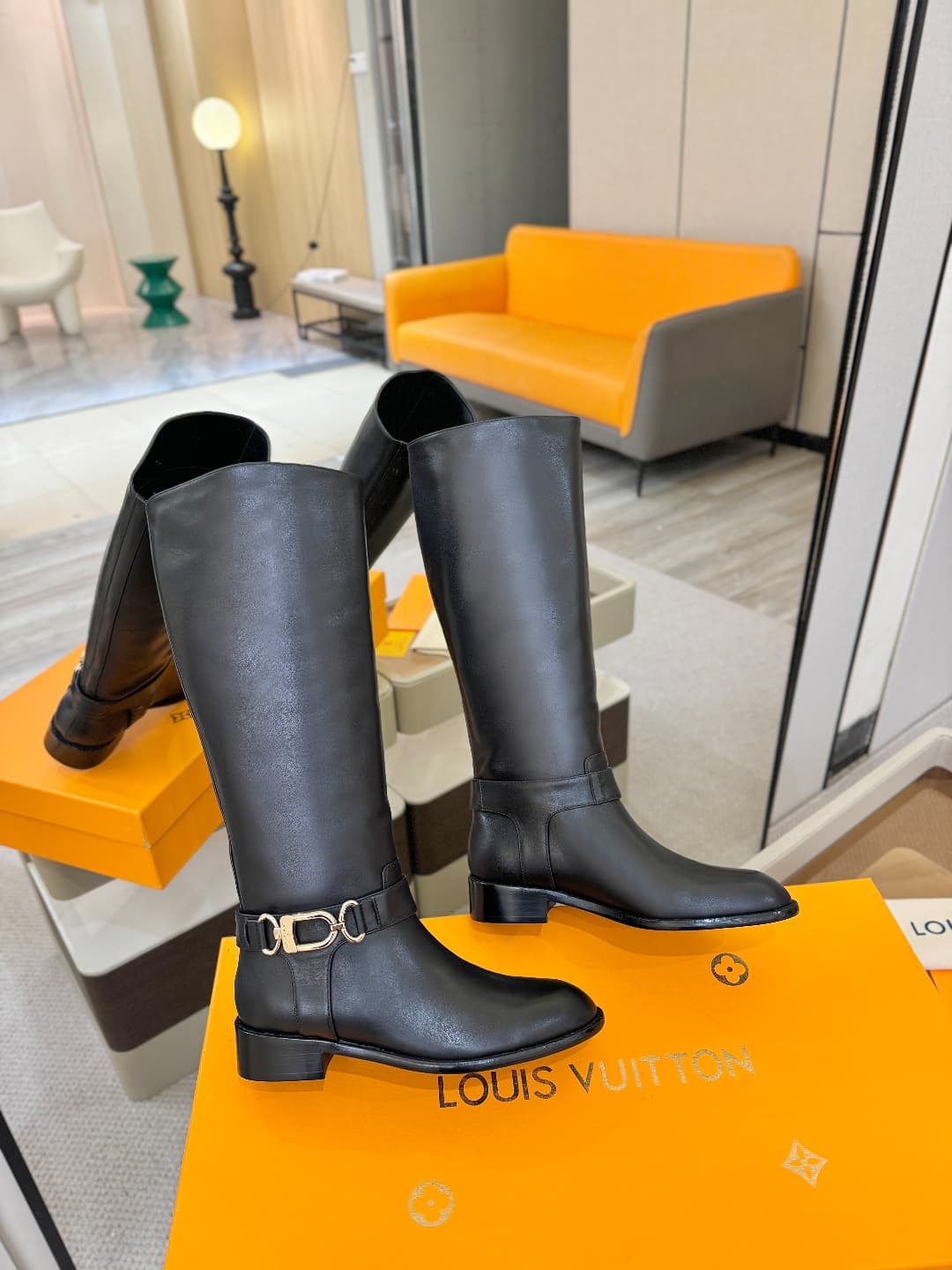 D9061 L✔️ Home store autumn/winter collection – Chelsea. 16 size. Martin boots; the official website collection is updated in real time. LV-style design with large buckles, well-shaped soles – comfortable and versatile, giving a strong British style. No f — image 7