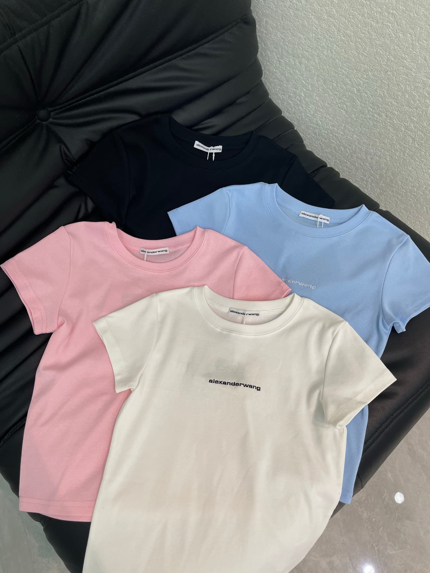 C18599 Alexander Wan*26 New model short-sleeved T-shirt with slim fit and small letters — image 6