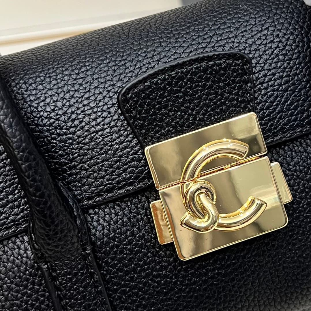 C8329 Small size, comes with a gift box. The new COCCINELLE Coconne crossbody bag is made of litchi-textured cowhide material. It can be worn on the hand or shoulder, offering a casual and stylish look, simple and elegant. — image 3