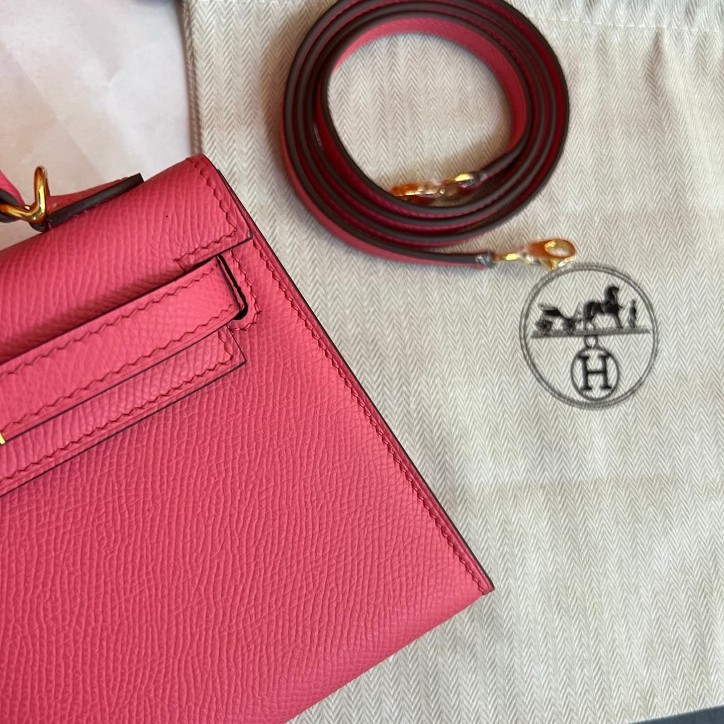 C4807 💰【Top-tier】Hermès Minikelly II Epsom, — image 6