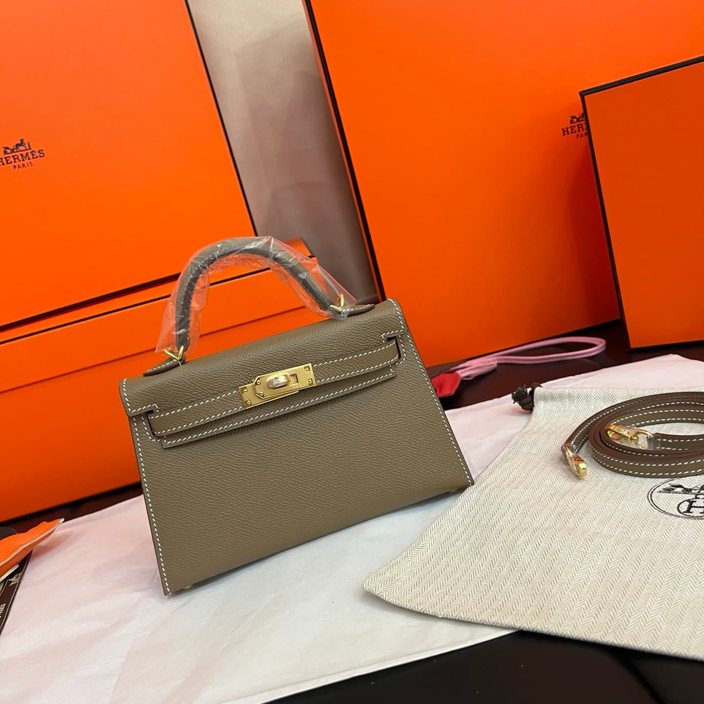 C4801 💰【Top Quality】Hermès Minikelly II Epsom, — image 1