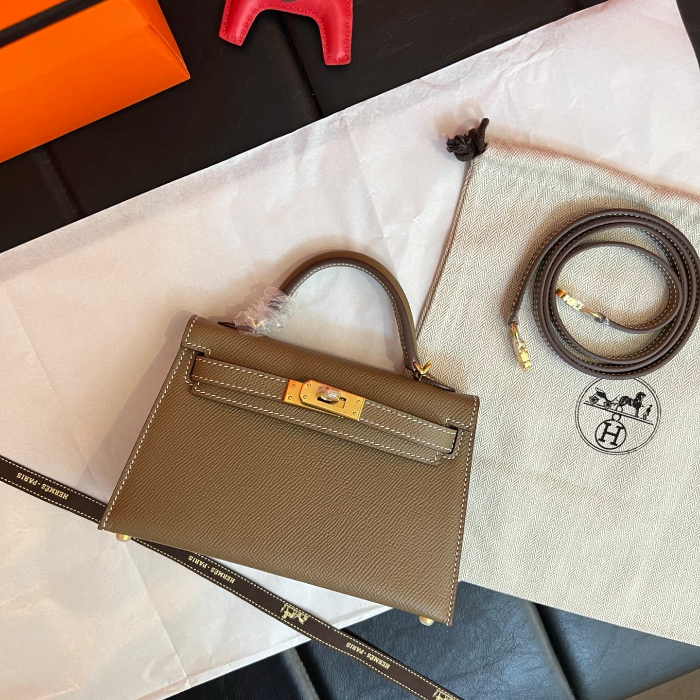 C4801 💰【Top Quality】Hermès Minikelly II Epsom, — image 4