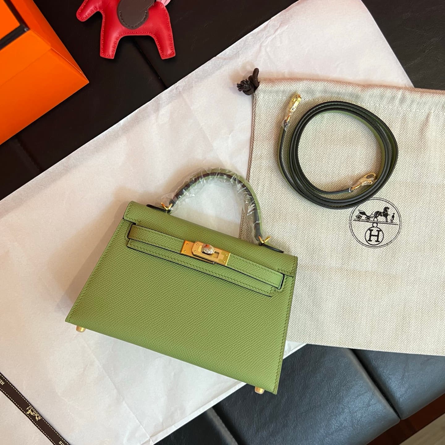 C4800 💰【Top-tier】Hermès Minikelly II Epsom, — image 4