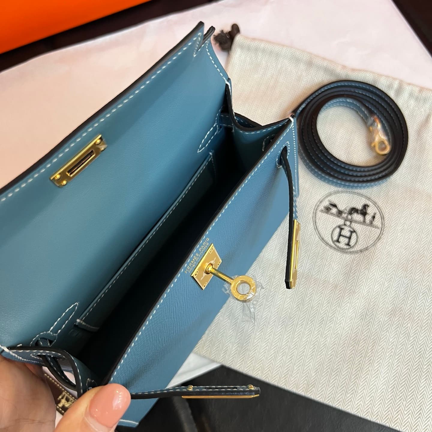 C4792 💰【Top Quality】Hermès Minikelly II Epsom, — image 7